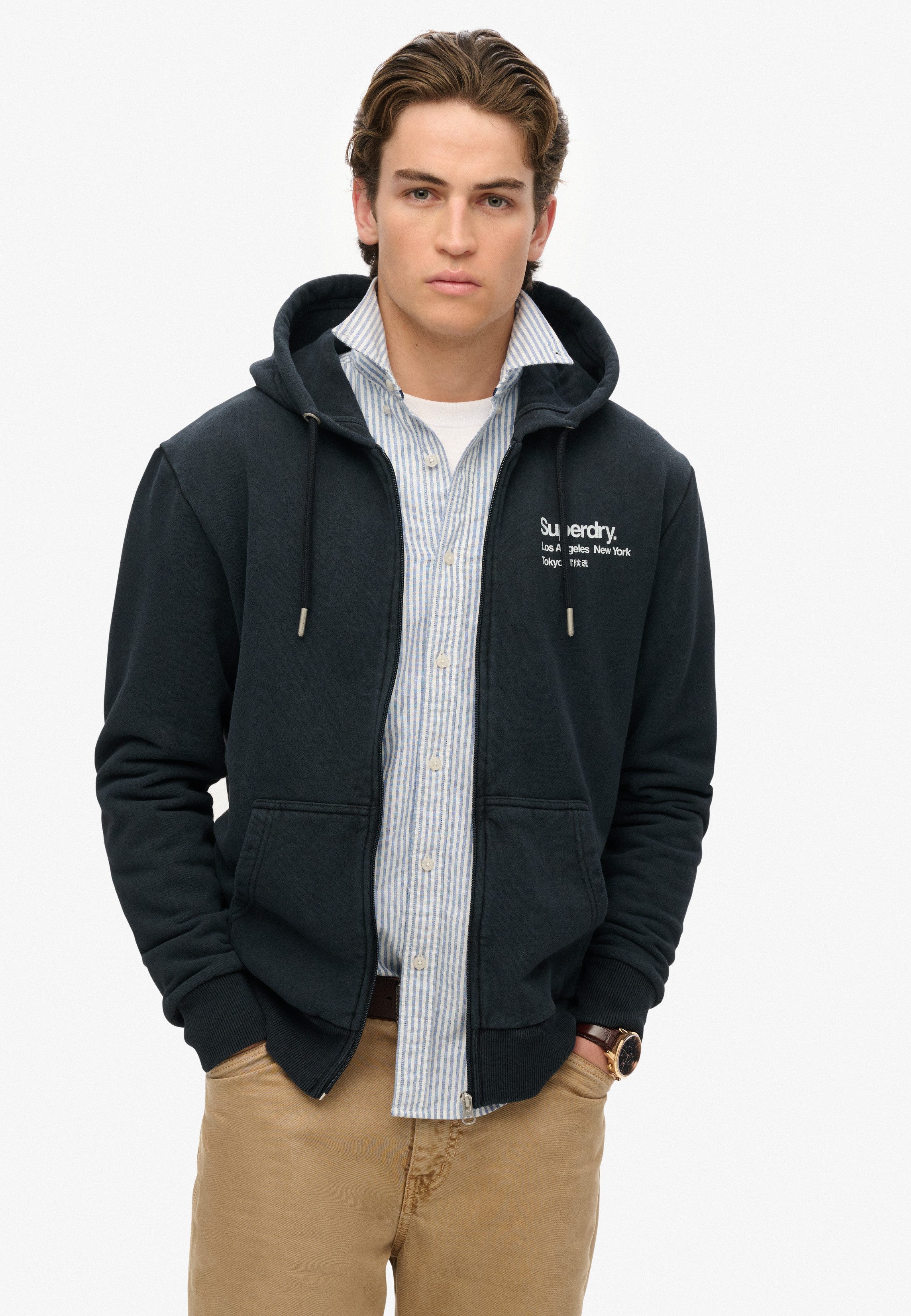 Superdry Kapuzensweatjacke CORE LOGO CITY ZIPHOOD günstig online kaufen