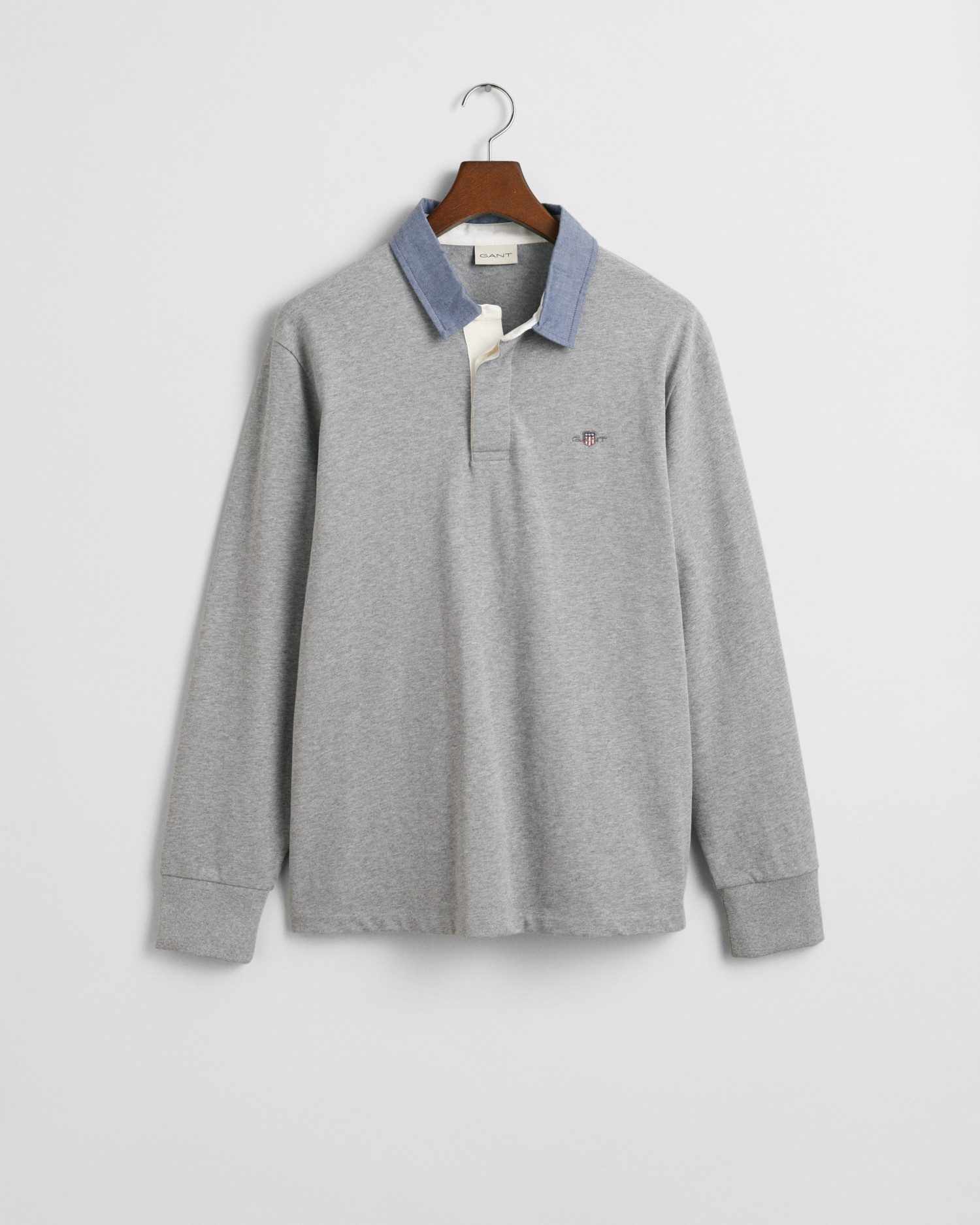 Langarm-Poloshirt REG CHAMBRAY HEAVY RUGGER
