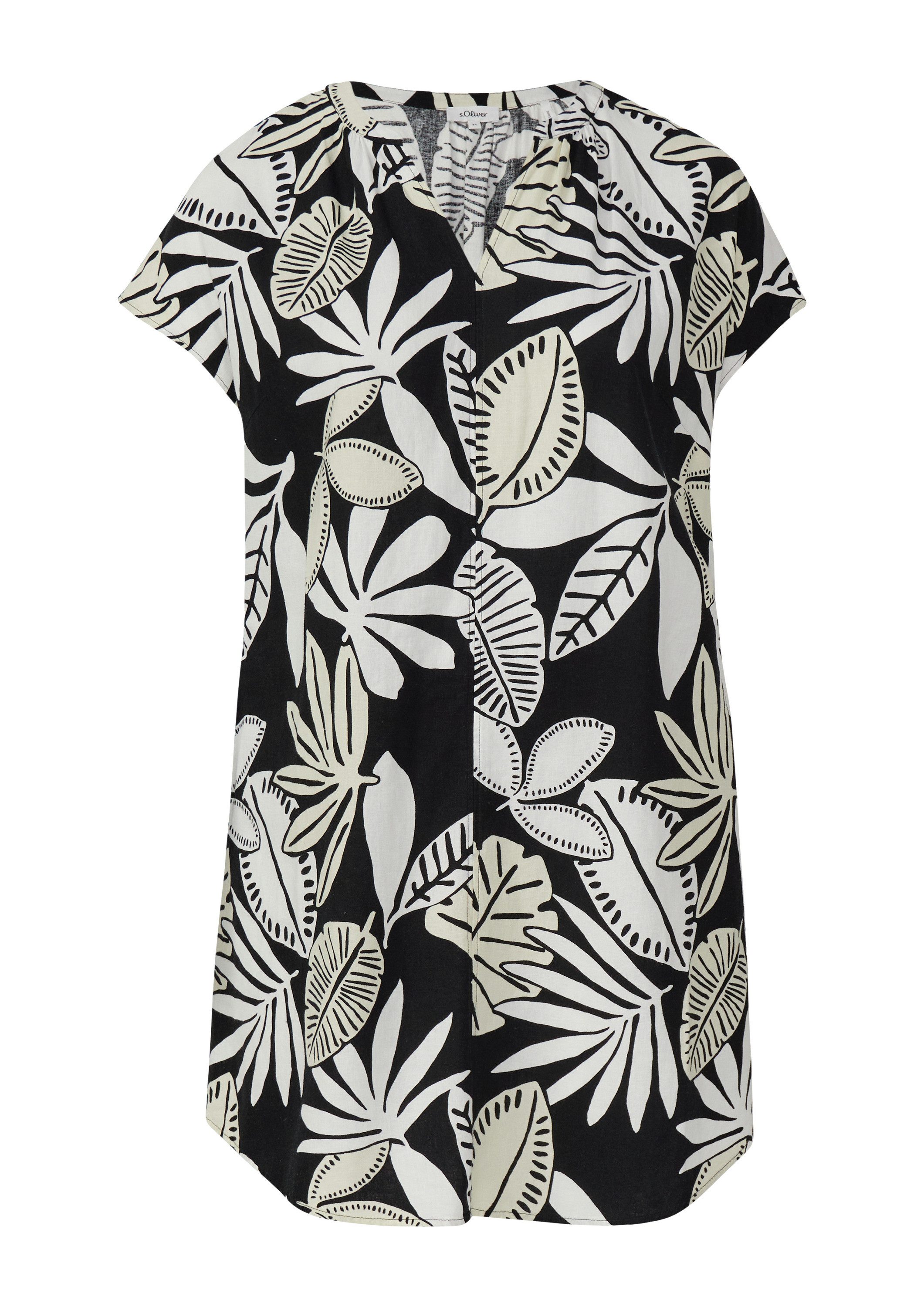 s.Oliver Minikleid Kleid Blusenkleid aus Leinenmix mit Eingrifftaschen günstig online kaufen