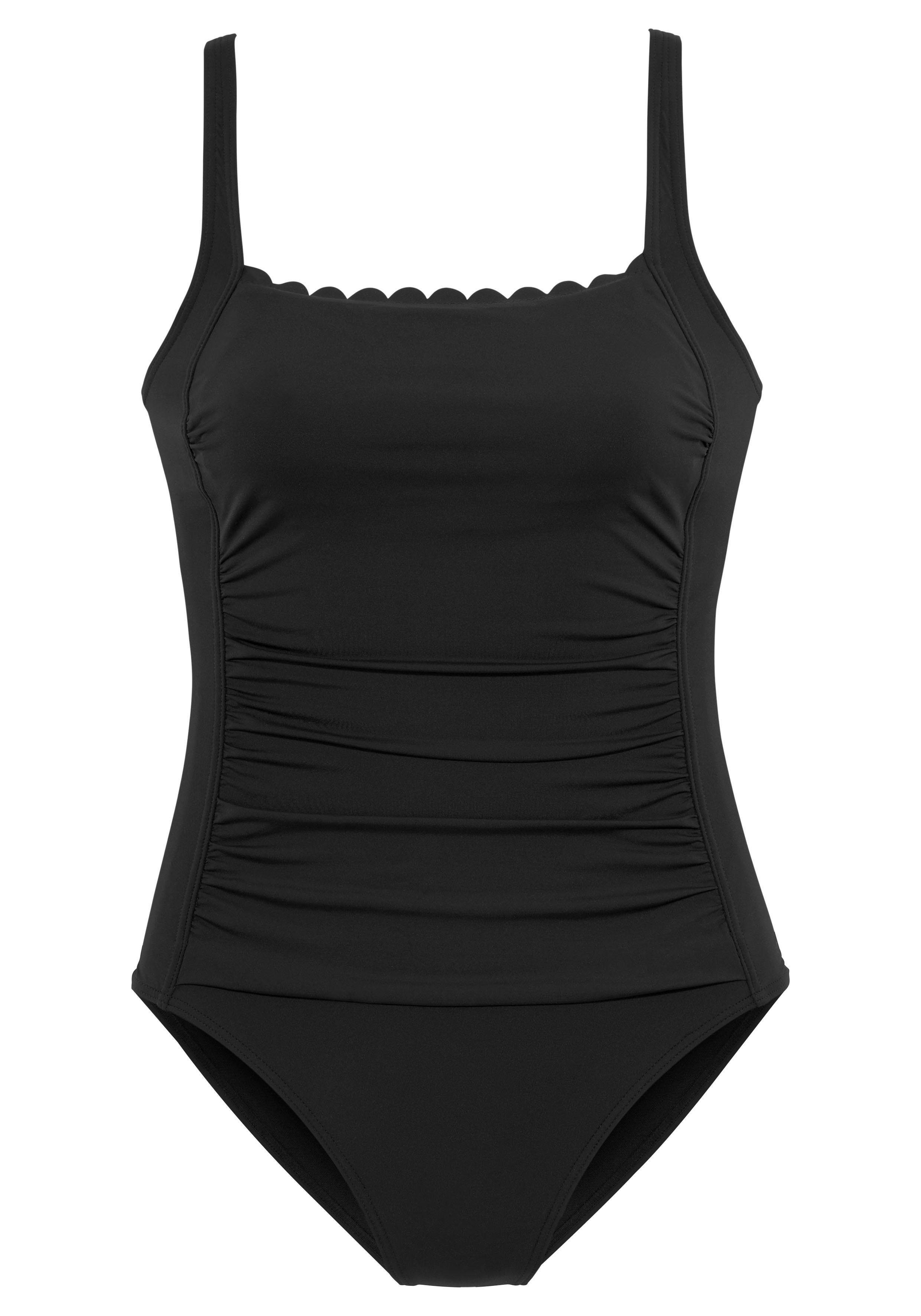 LASCANA Badeanzug Scallop mit Wellenkante und günstig online kaufen