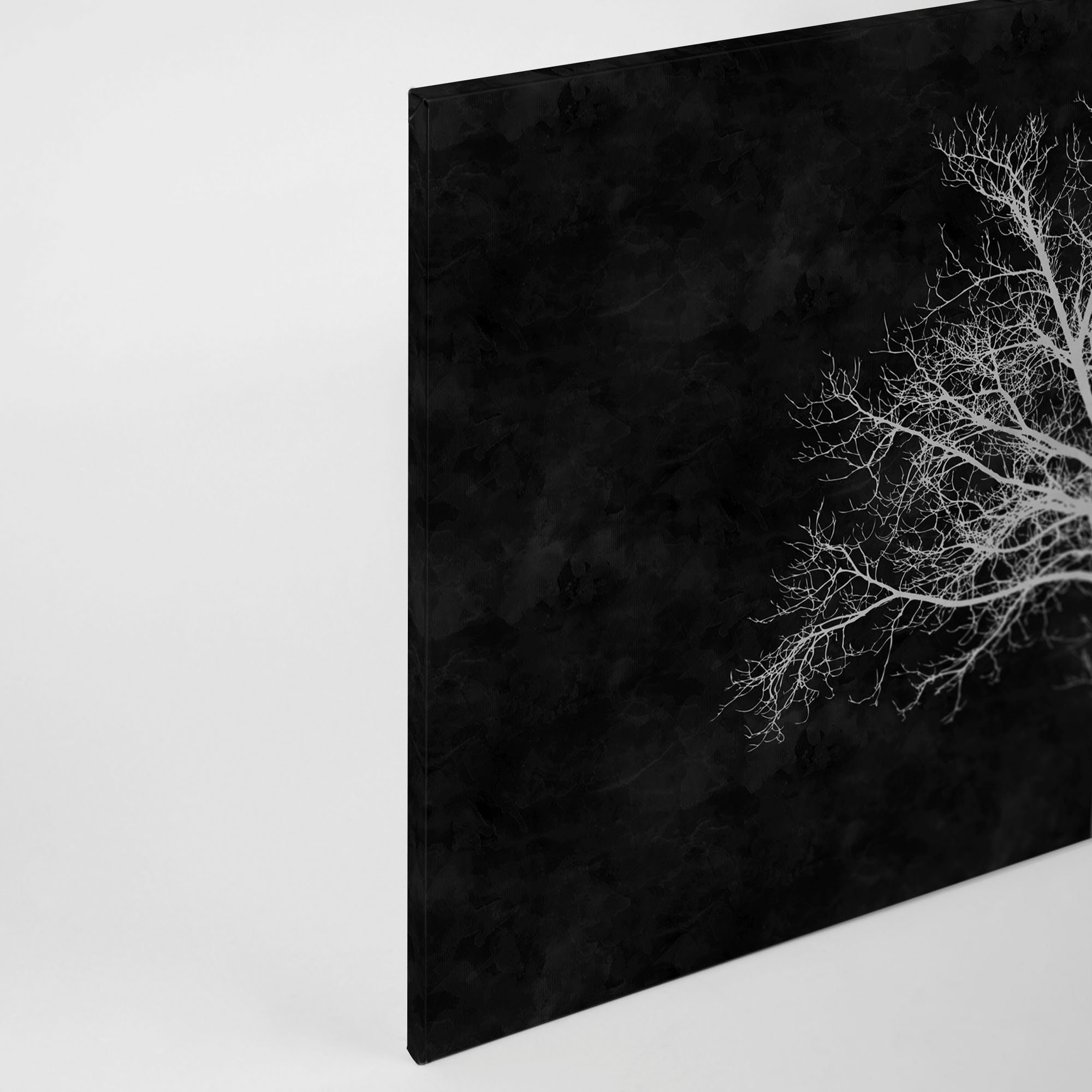 A.S. Création Leinwandbild blackboard, Gemälde, Kinder, Kunst (1 St), Schwarz-Weiß Baum Keilrahmen Tafel Leinwand-Bild Wohnzimmer modern