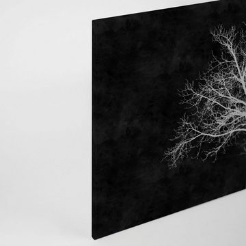 A.S. Création Leinwandbild blackboard, (1 St), Schwarz-Weiß Baum Keilrahmen Bild Tafel