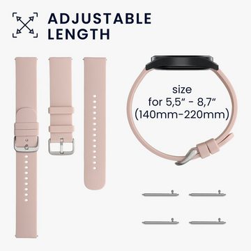 kwmobile Uhrenarmband 2x Sportarmband für 20mm Smartwatch Strap (Universal), Armband TPU Silikon Set Fitnesstracker