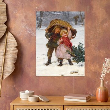 Posterlounge Wandfolie Frederick Morgan, Weihnachtszeit, Malerei