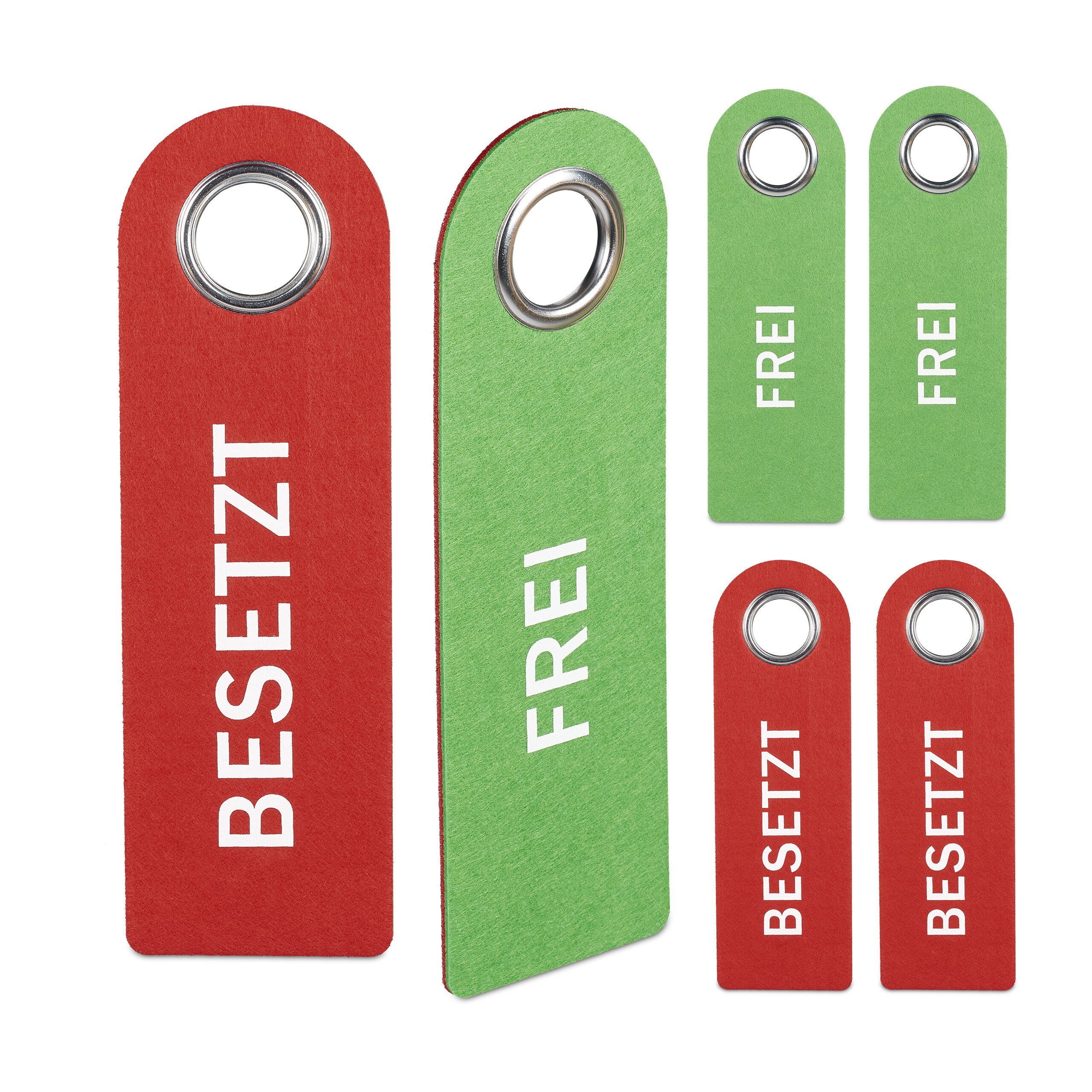 relaxdays Dekohänger Türschild Besetzt Frei 6er günstig online kaufen