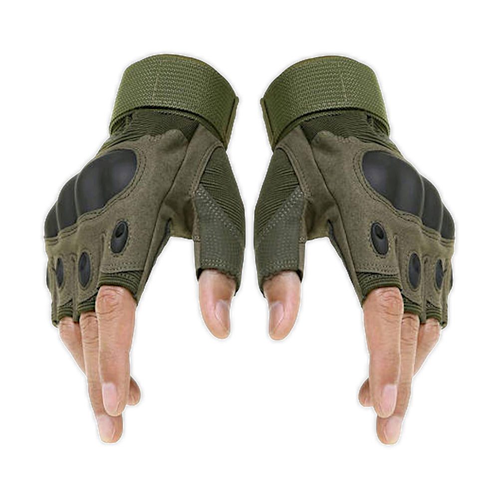 VERK GROUP Arbeitshandschuhe Taktische Militärische Handschuhe Fingerlose Kampfhandschuhe XL