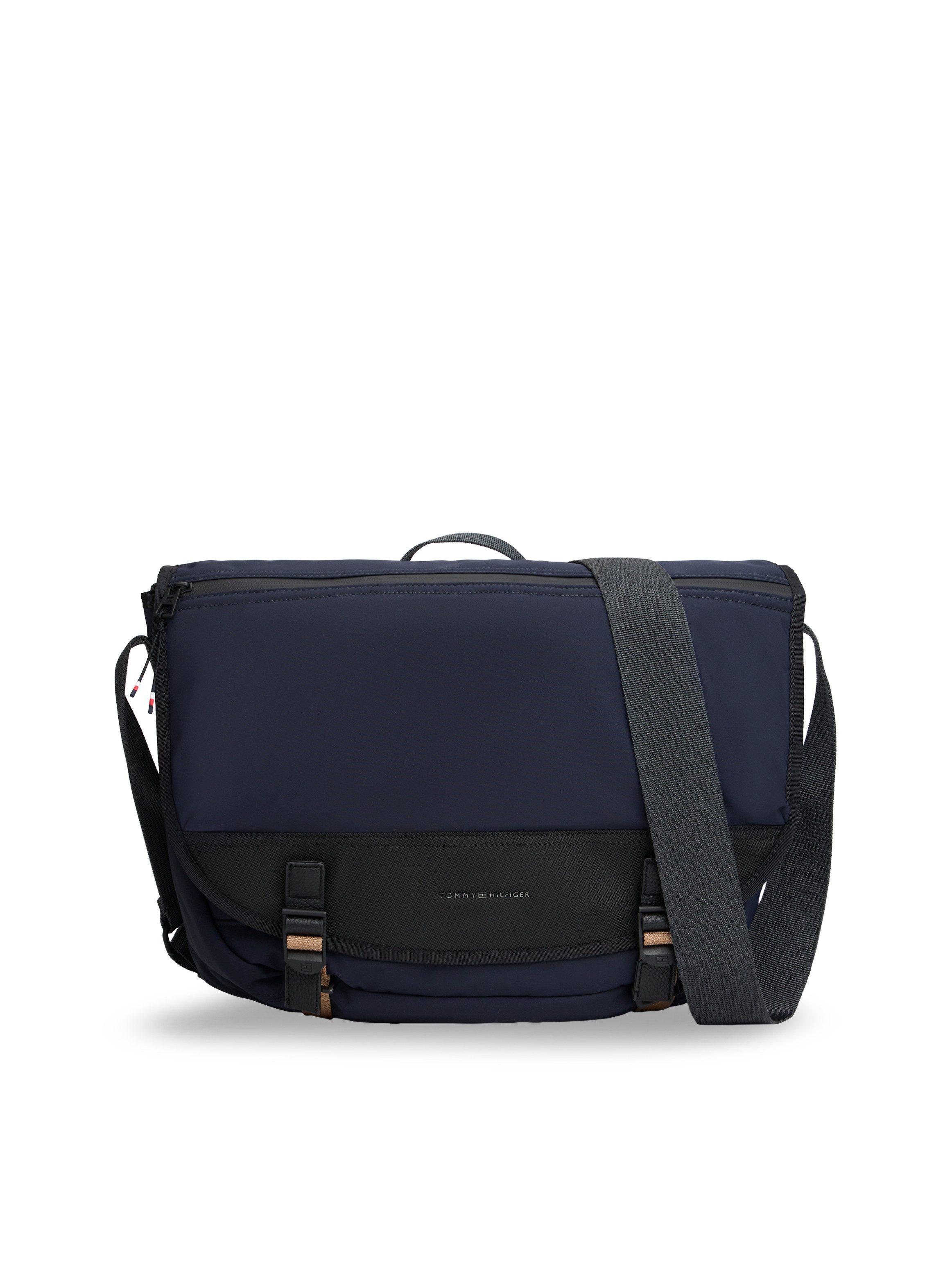 Tommy Hilfiger Laptoptasche TH TRAVEL MESSENGER, Unisex Geschäftstasche, Aktentasche mit Überschlag