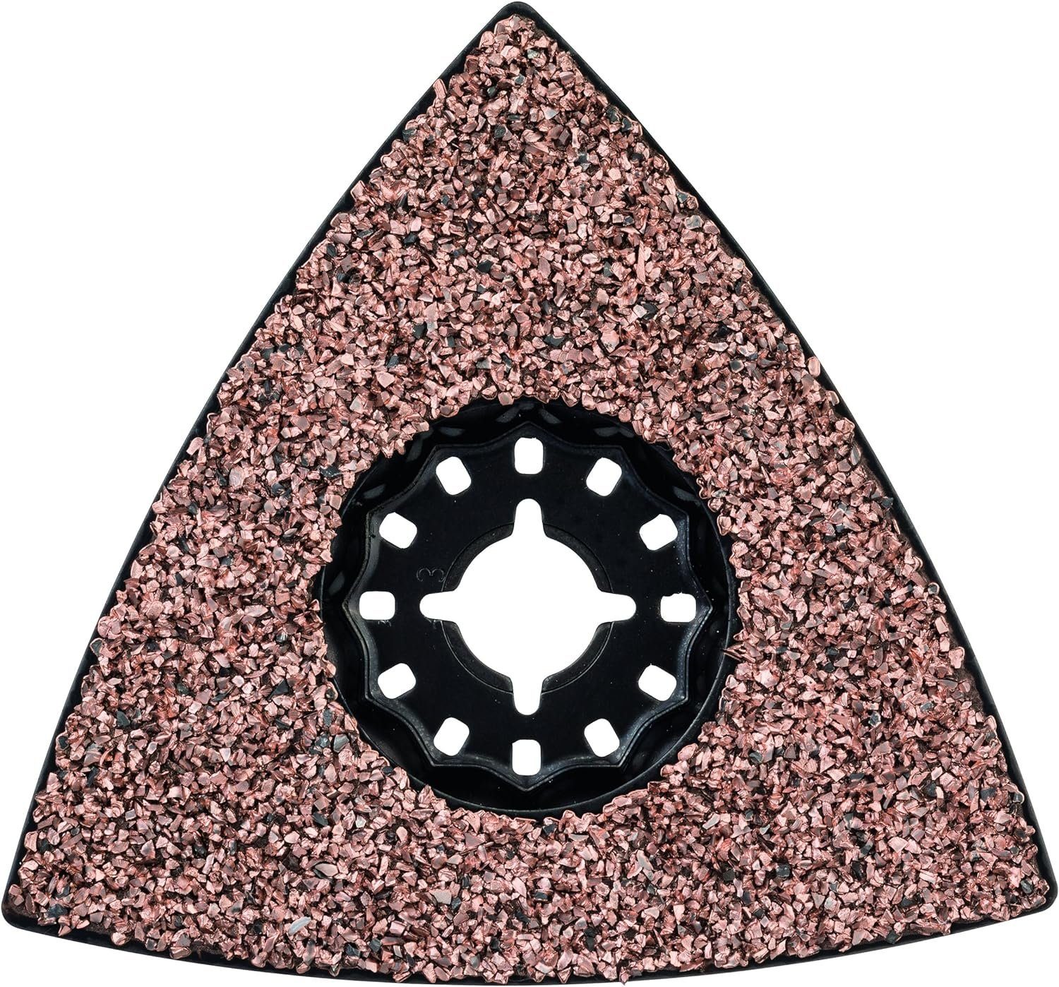 BOSCH Delta-Schleifplatte Bosch Carbide-RIFF Schleifteller AVZ 90 RT2, 90 mm, Körnung 20
