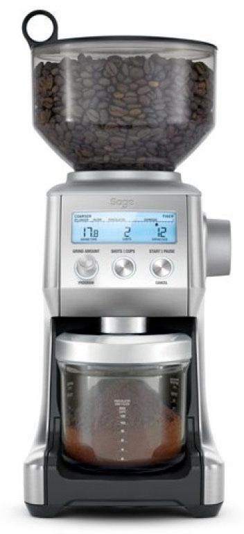 Sage Kaffeemühle The Smart Grinder Pro, SCG820BSS4EEU1, 165 W, Kegelmahlwerk, 450 g Bohnenbehälter, Edelstahl Kegelmahlwerk