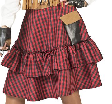 Das Kostümland Kostüm Cowgirl Kostüm 'Austine' für Damen - Rot Schwarz
