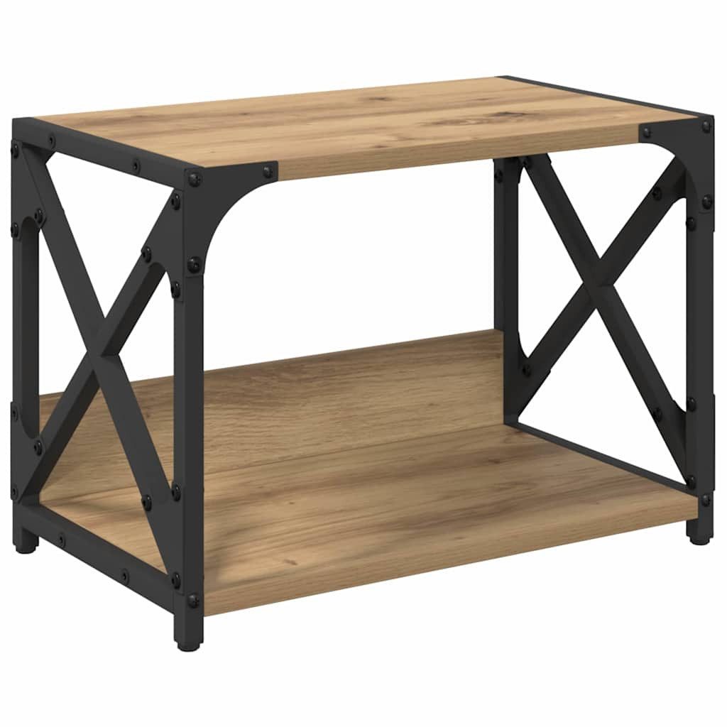 vidaXL Druckertisch Druckerständer Artisan-Eiche 44 x 26 x 31,5 cm Holzwerkstoff (1-St)