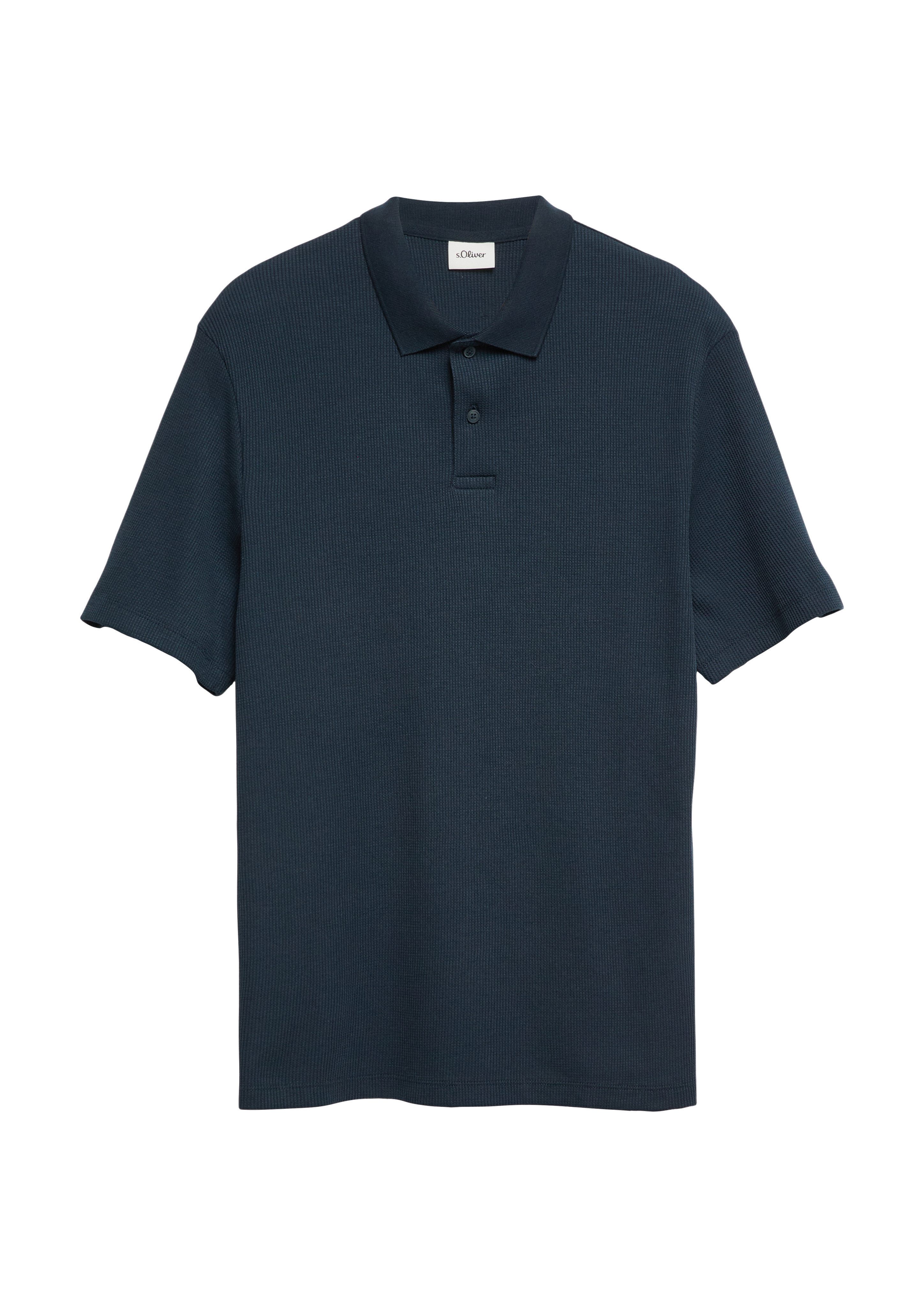 s.Oliver Poloshirt Sommer-Poloshirt in Struktur-Optik – Bild 4 von 4
