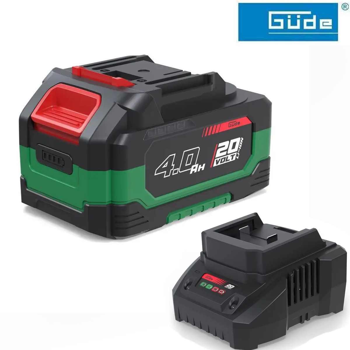 Güde Akkurasenmäher Ladegerät LG 20-15.2 + Akkupack AP 20-40.2 für Rasenmäher 320/20-4