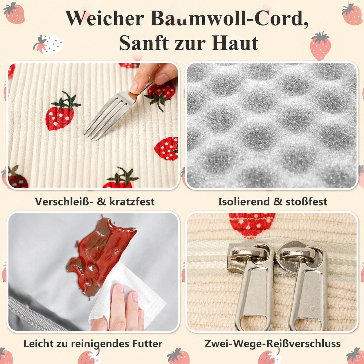 Diwzbyn Lunchbox Lunchbag 12L Isoliert, Kühltasche, Auslaufsicher, Wiederverwendbar, Mit verstellbarem Schulterriemen für Arbeit, Picknick & Outdoor – Bild 5 von 5