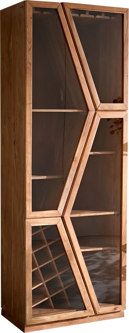 DELIFE Vitrine Taza Akazie Natur 75x210 günstig online kaufen