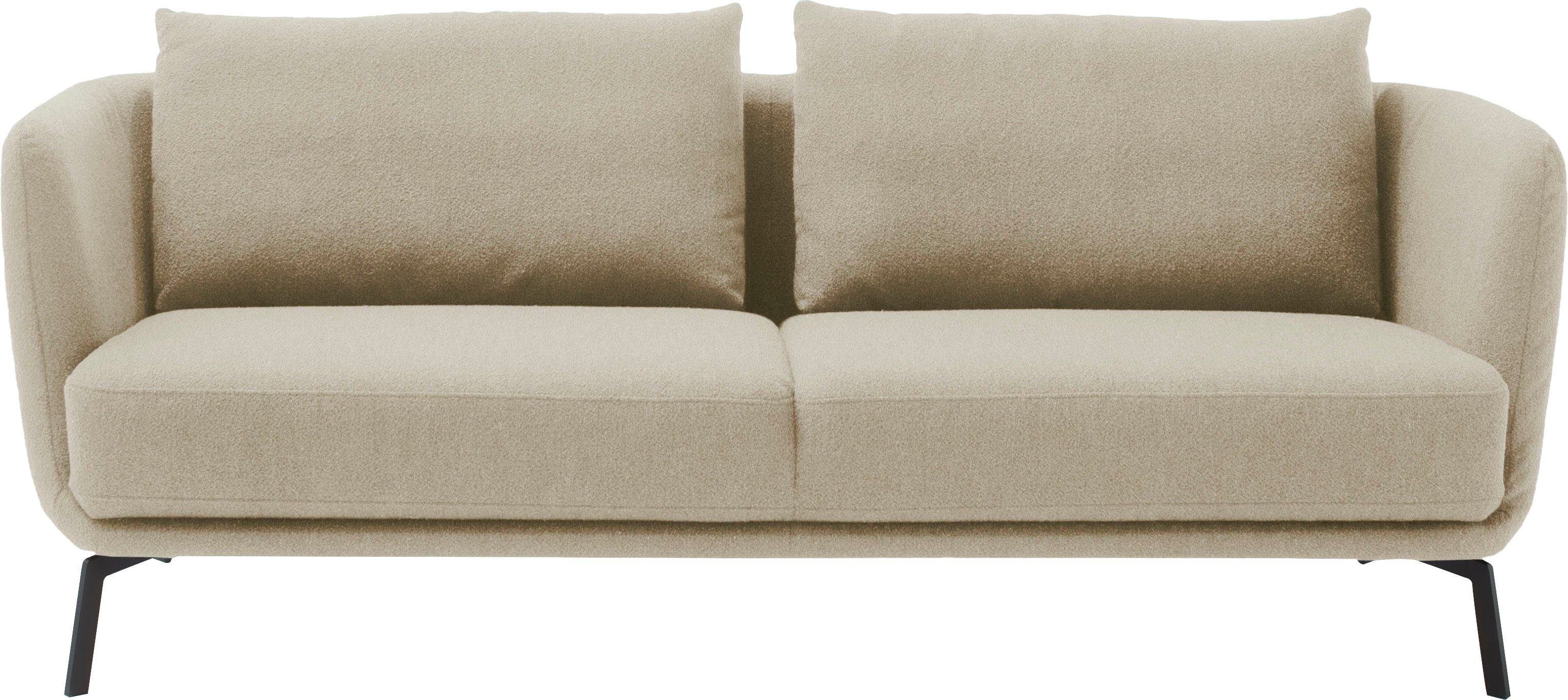SCHÖNER WOHNEN-Kollektion 3-Sitzer Pearl - 5 Jahre Hersteller-Garantie, auch in Bouclé, Maße (B/H/T): 210/71/91 cm, Füße Metall