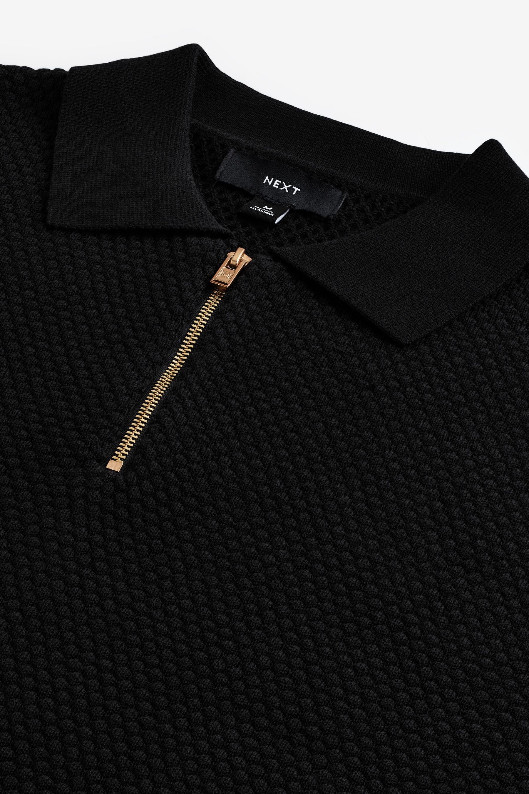 Next Poloshirt Regular Fit Strick-Poloshirt mit Reißverschluss (1-tlg)