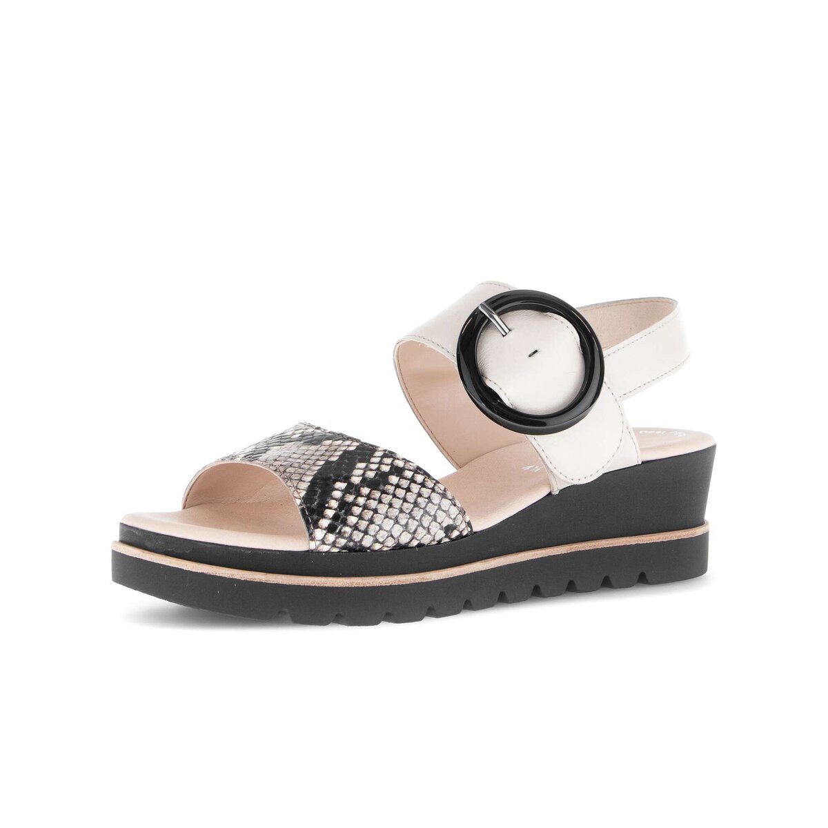 Gabor Riemchensandale Materialmix Leder Riemchensandale