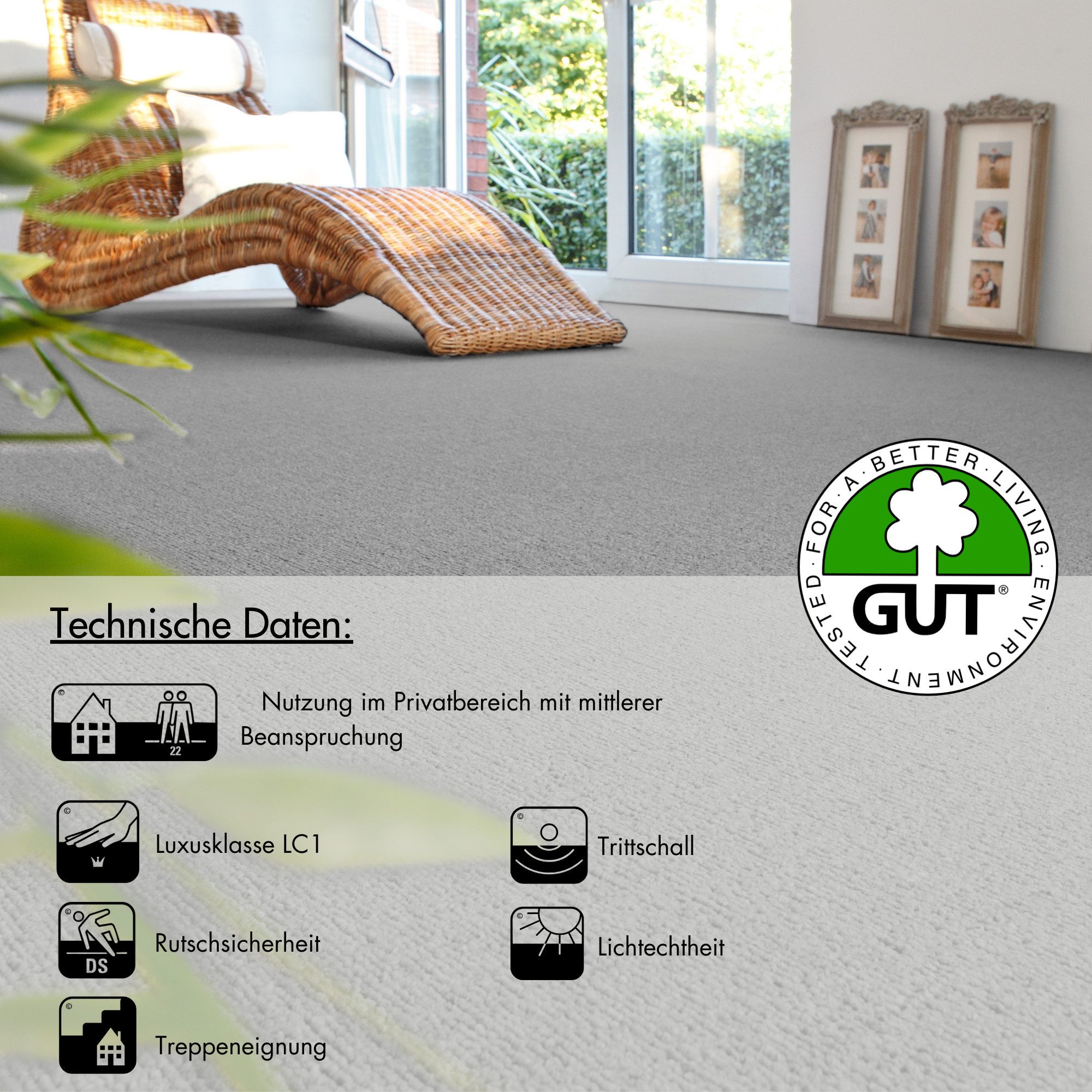 Andiamo Teppichboden Rambo, Feinschlinge, Made in Netherlands, rechteckig, Höhe: 4,5 mm, meliert, Breite 400 cm oder 500 cm, strapazierfähig & pflegeleicht