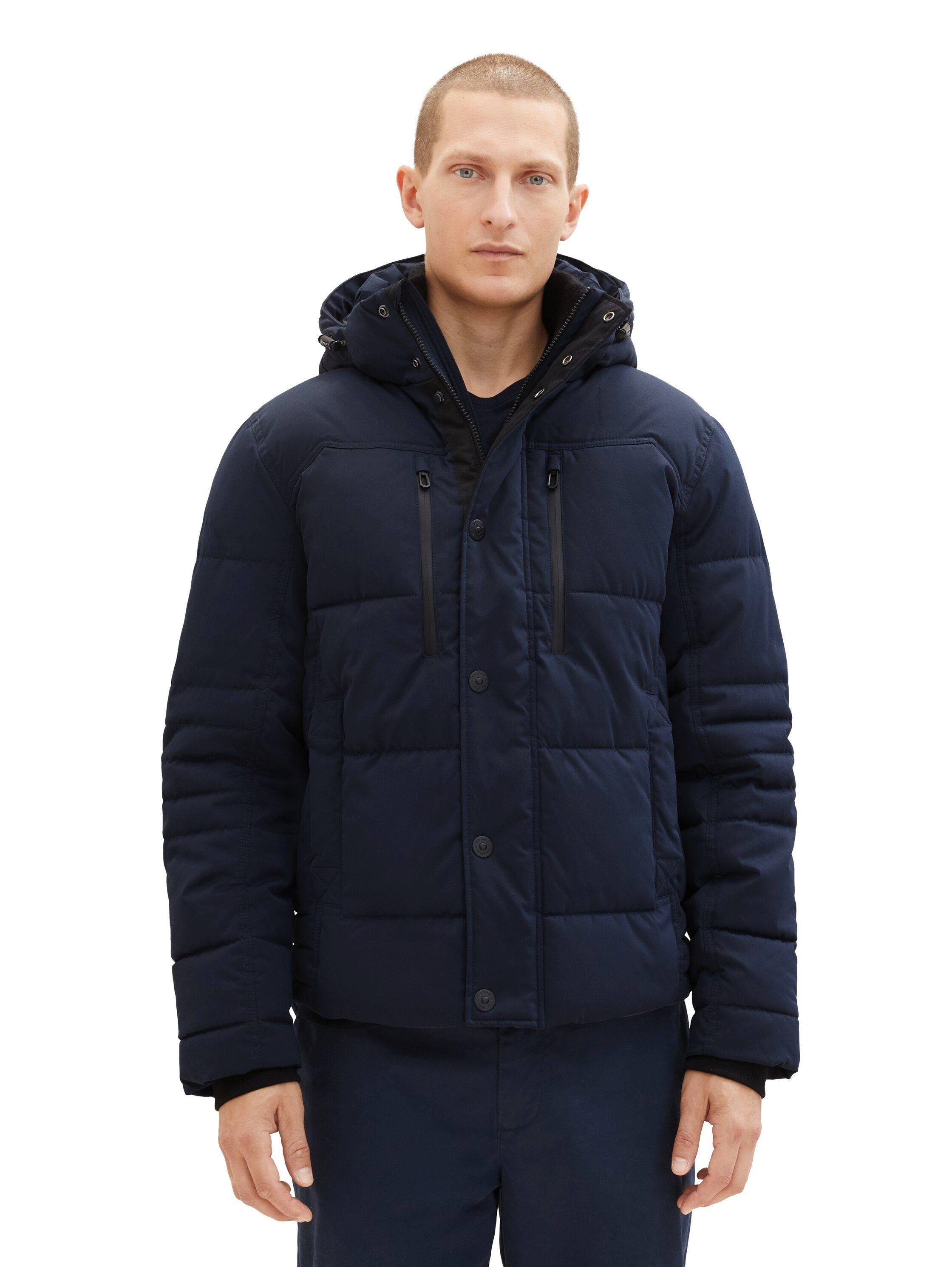 TAILOR sky abnehmbarer Kapuze TOM blue mit Steppjacke captain