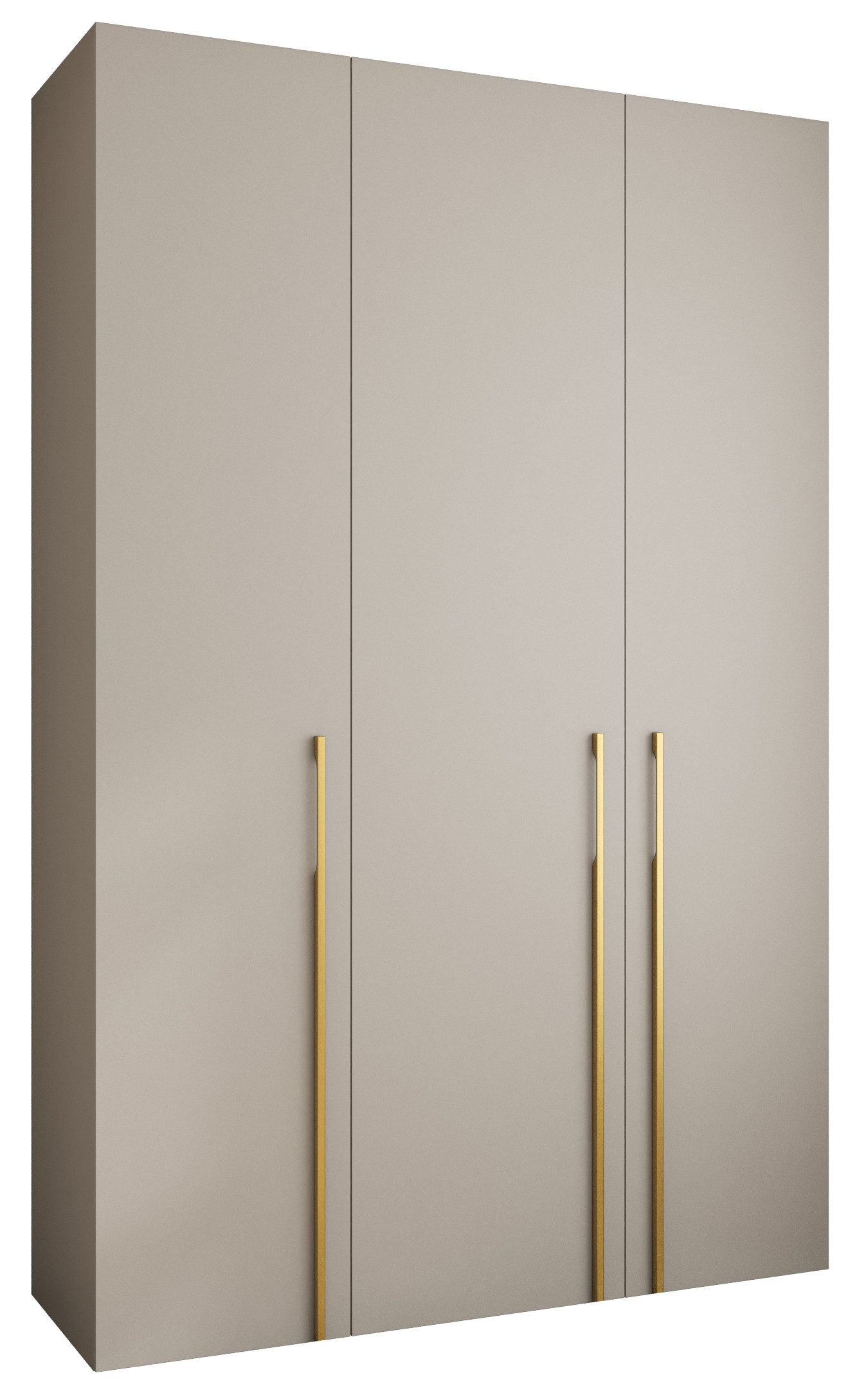 ABIKS MÖBEL Drehtürenschrank COMO 3 Schlafzimmerschrank mit Kleiderstange und Regalen