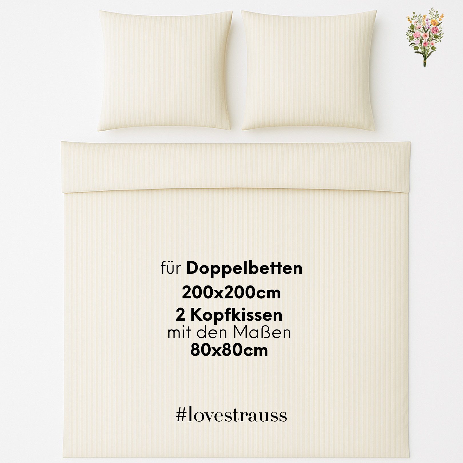 Strauss Home Bettwäsche Luxus Satin Bettwäsche – Atmungsaktiv & Angenehm, L günstig online kaufen