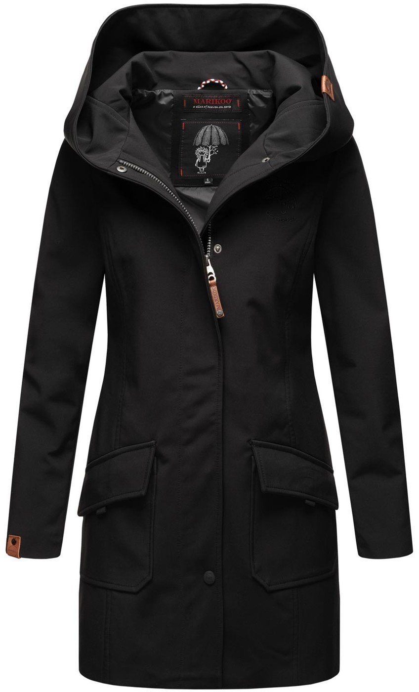 Marikoo Softshelljacke Mayleen mit großer Kapuze