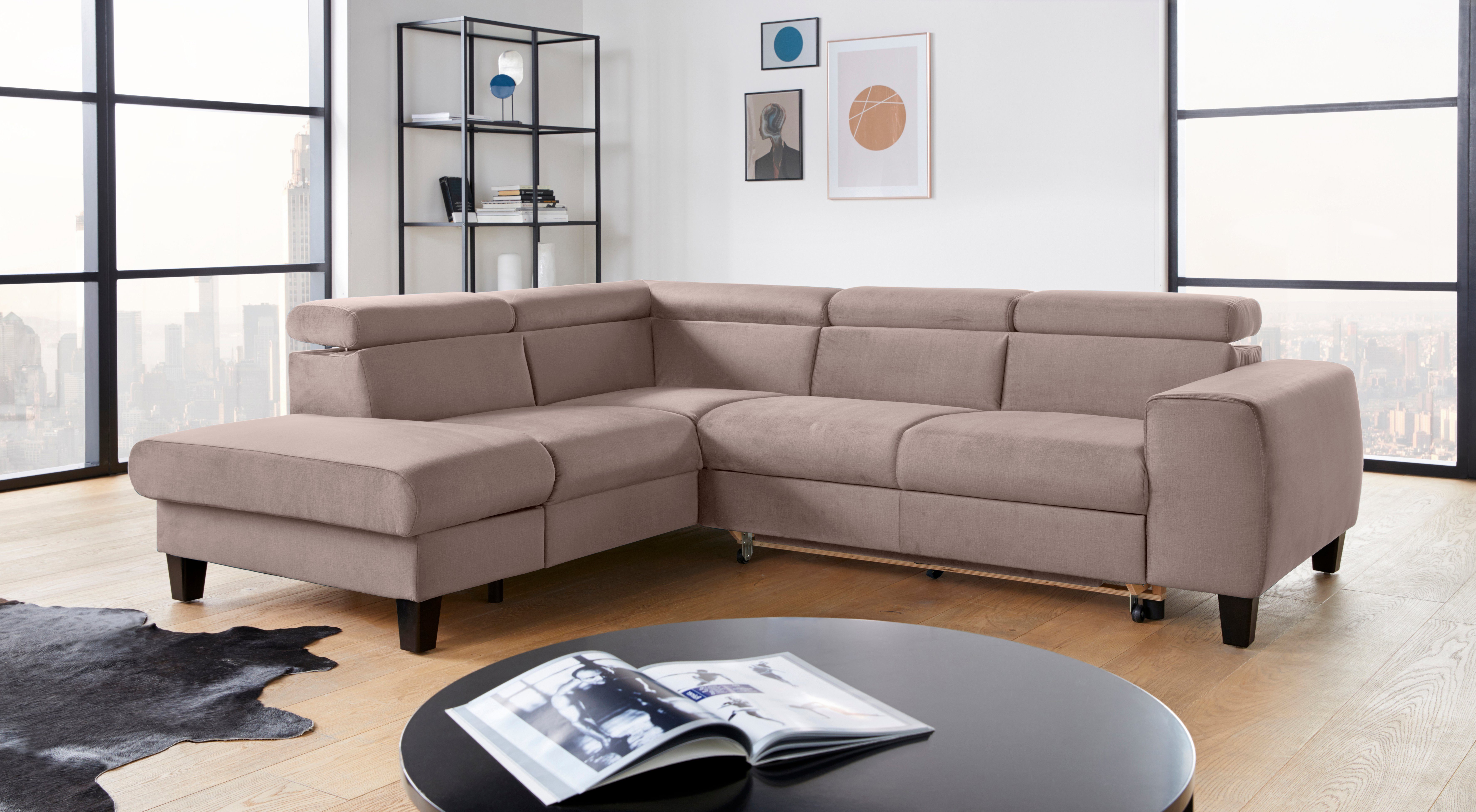 COTTA Ecksofa Morven L-Form mit Kopfteilverstellung, günstig online kaufen