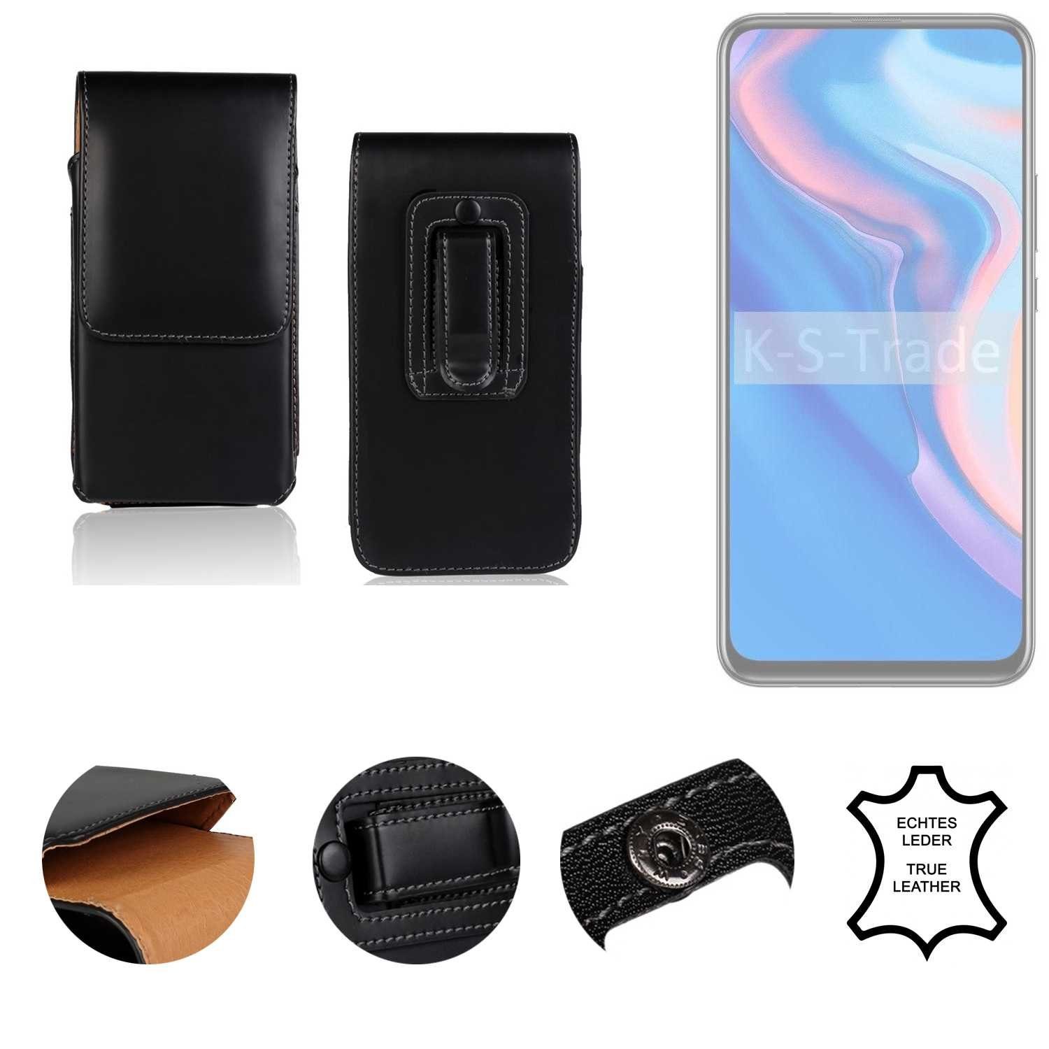K-S-Trade Handyhülle für Huawei P Smart Z, Holster Gürteltasche Handy Hülle Schutzhülle Handyhülle Leder
