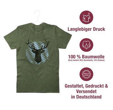 Shirtracer T-Shirt Hirsch Bayern Mode für Oktoberfest Herren
