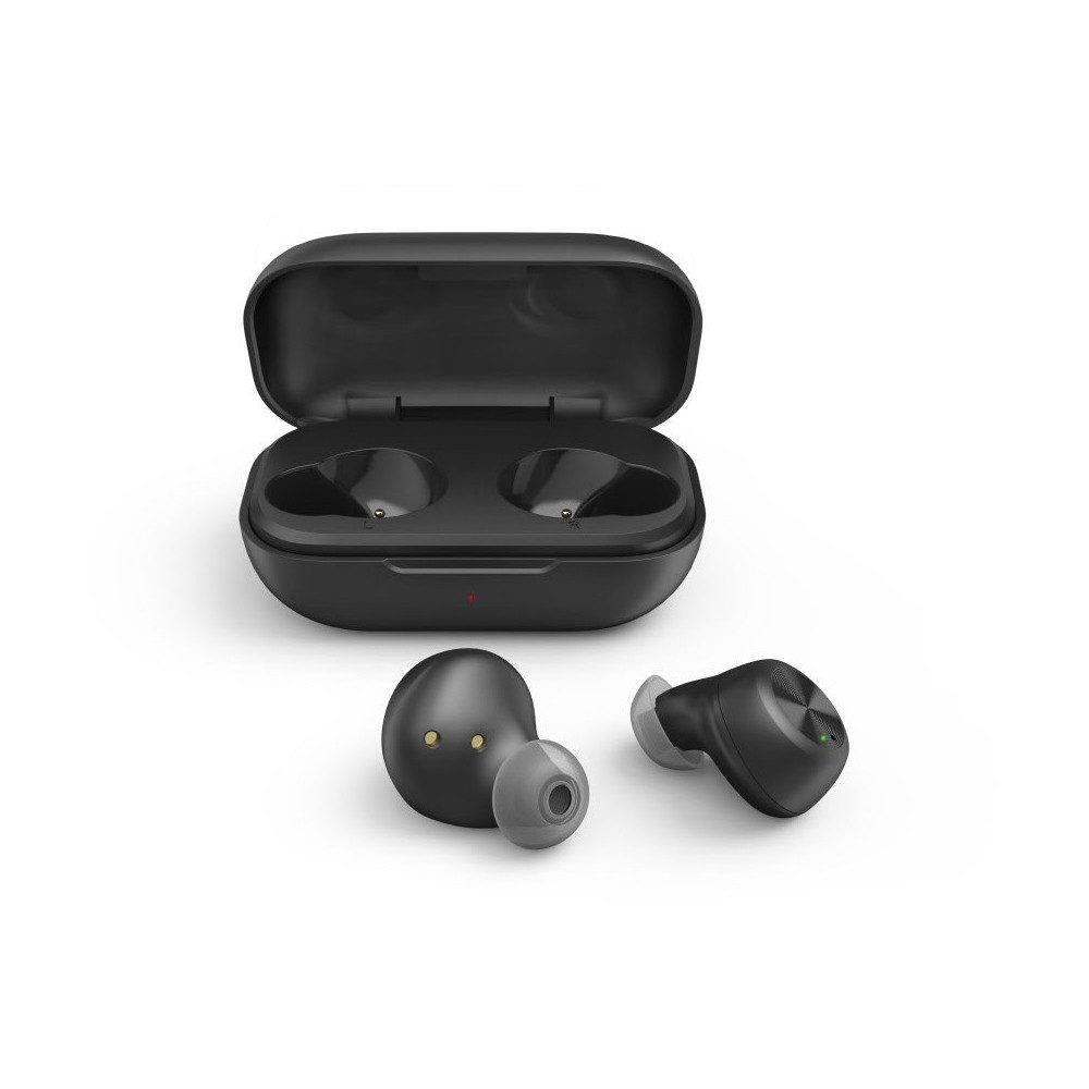 Thomson Thomson WEAR7701BK true wireless Kopfhörer schwarz wireless Kopfhörer (Maximale Bewegungsfreiheit, hervorragende Klangqualität, IPX4 Schutz gegen Spritzwasser)