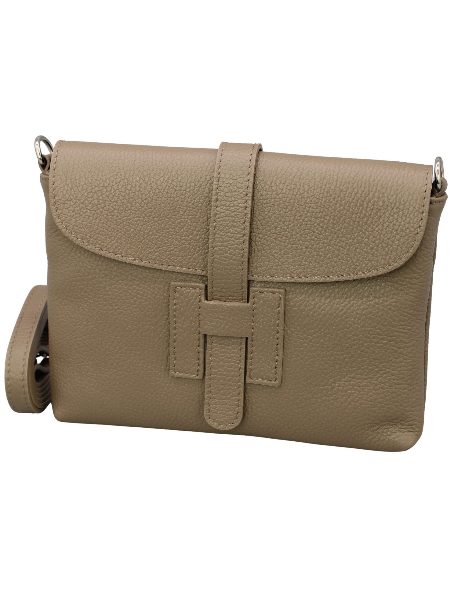 Adel Bags Schultertasche Helen Umhängetasche aus echtem Leder mit 2 verstellbaren Riemen