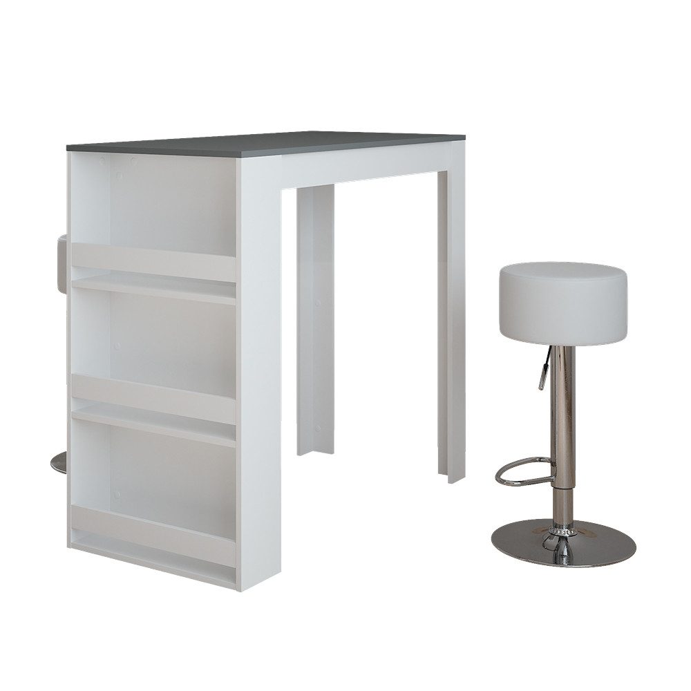 Vicco Bartisch Repose, Weiß/Anthrazit/Weiß, 57 x günstig online kaufen