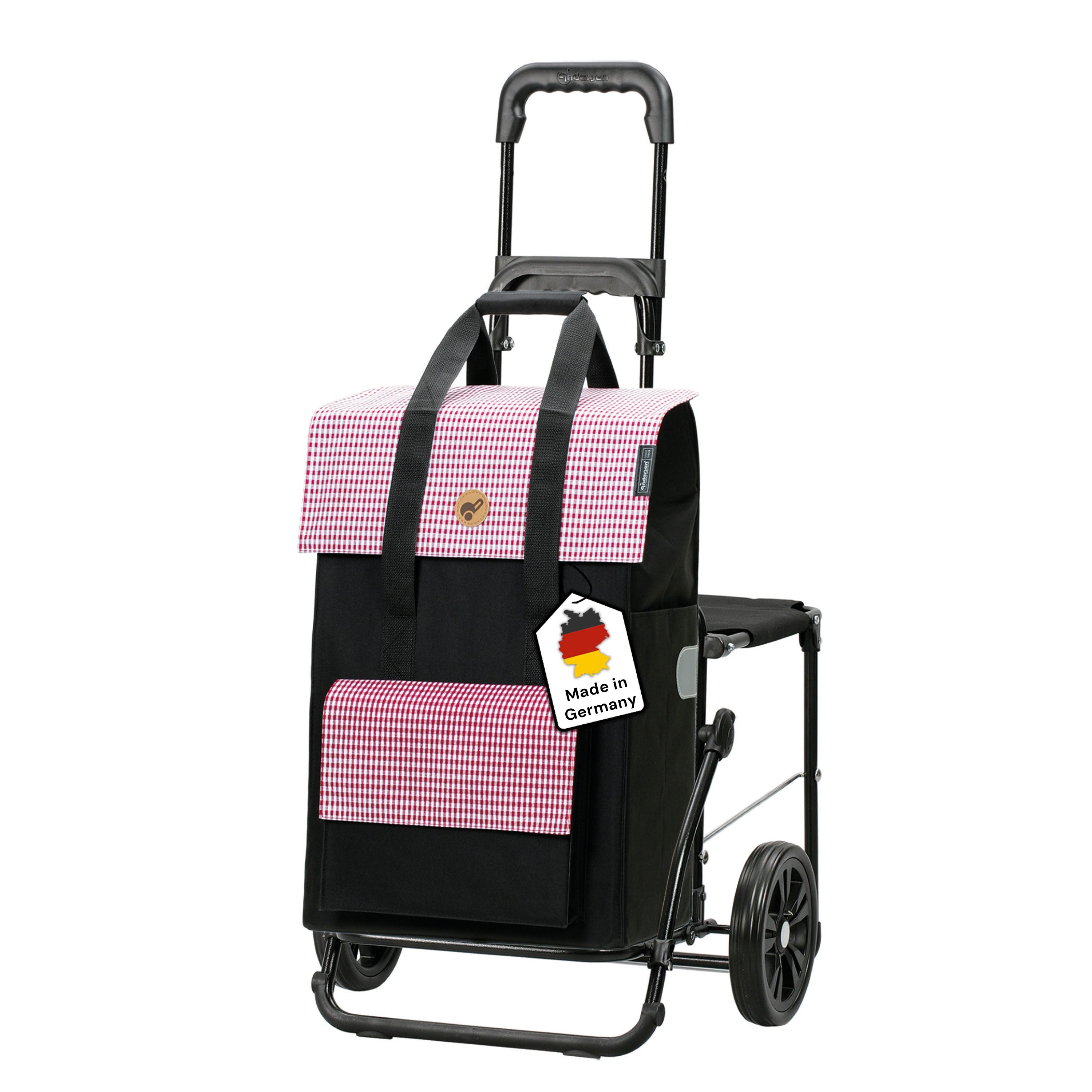 Andersen Einkaufstrolley Komfort Shopper Milla rot
