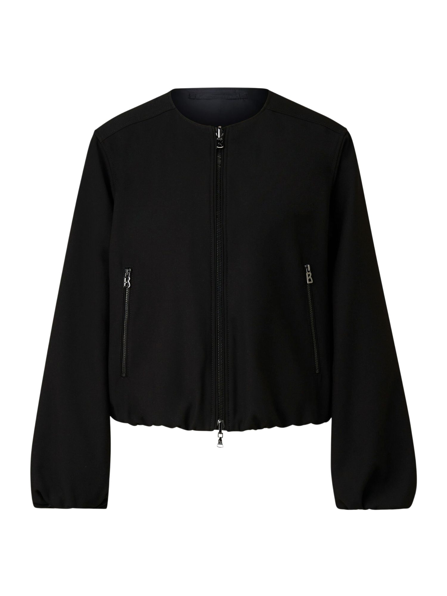 BOGNER Kurzjacke schwarz,Outdoor,Polyester,Unifarben,Rundhals,Lang,Regular Fit