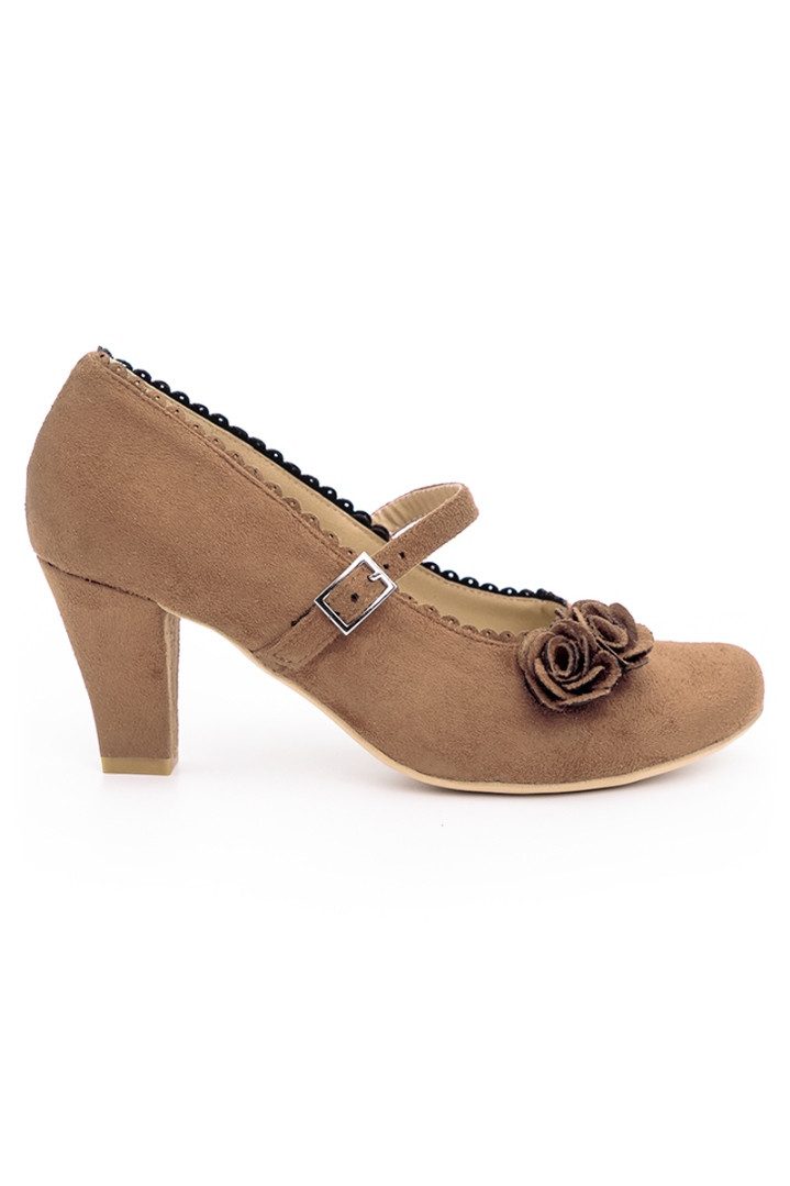 Hirschkogel Trachtenpumps - DIANA - schwarz, taupe Pumps