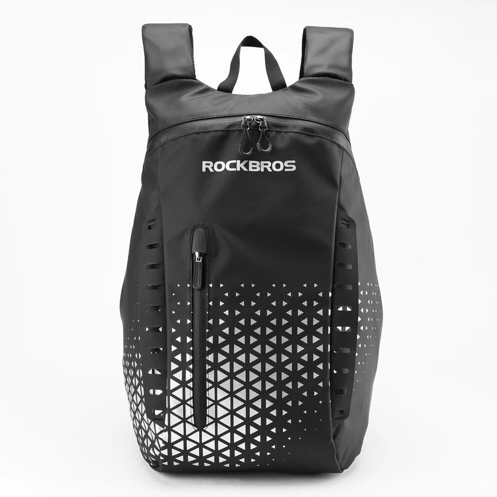 ROCKBROS Rucksack Motorradrucksack Helmrucksack Tagesrucksack (Spar-Set, 1-tlg., 49 x 29 x 28 cm leicht), Helmhalterung, reflektierend, Brustgurt