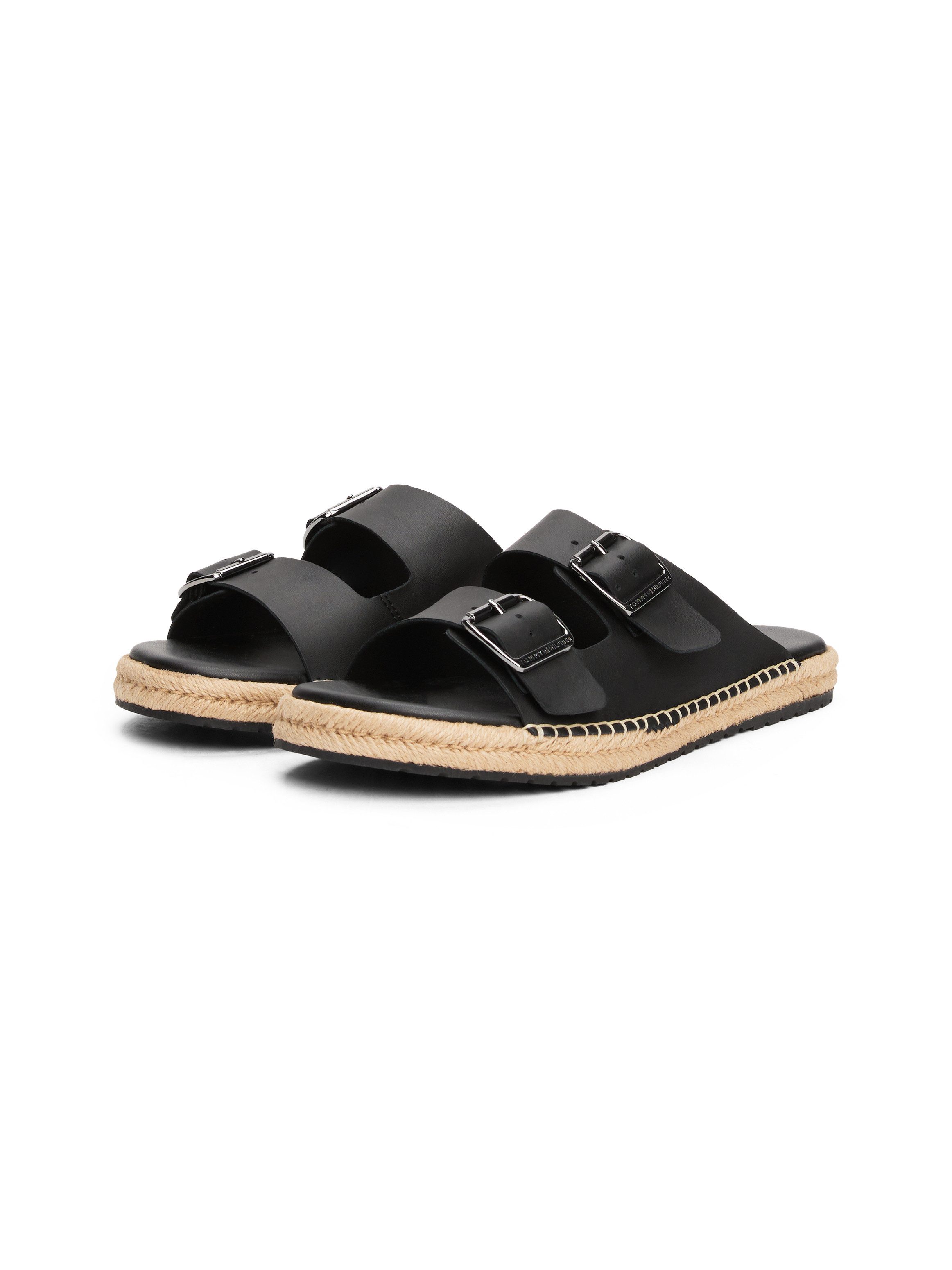 Tommy Hilfiger FLEX JUTTE HILFIGER LTH SANDAL Pantolette, Sommerschuh, Schl günstig online kaufen