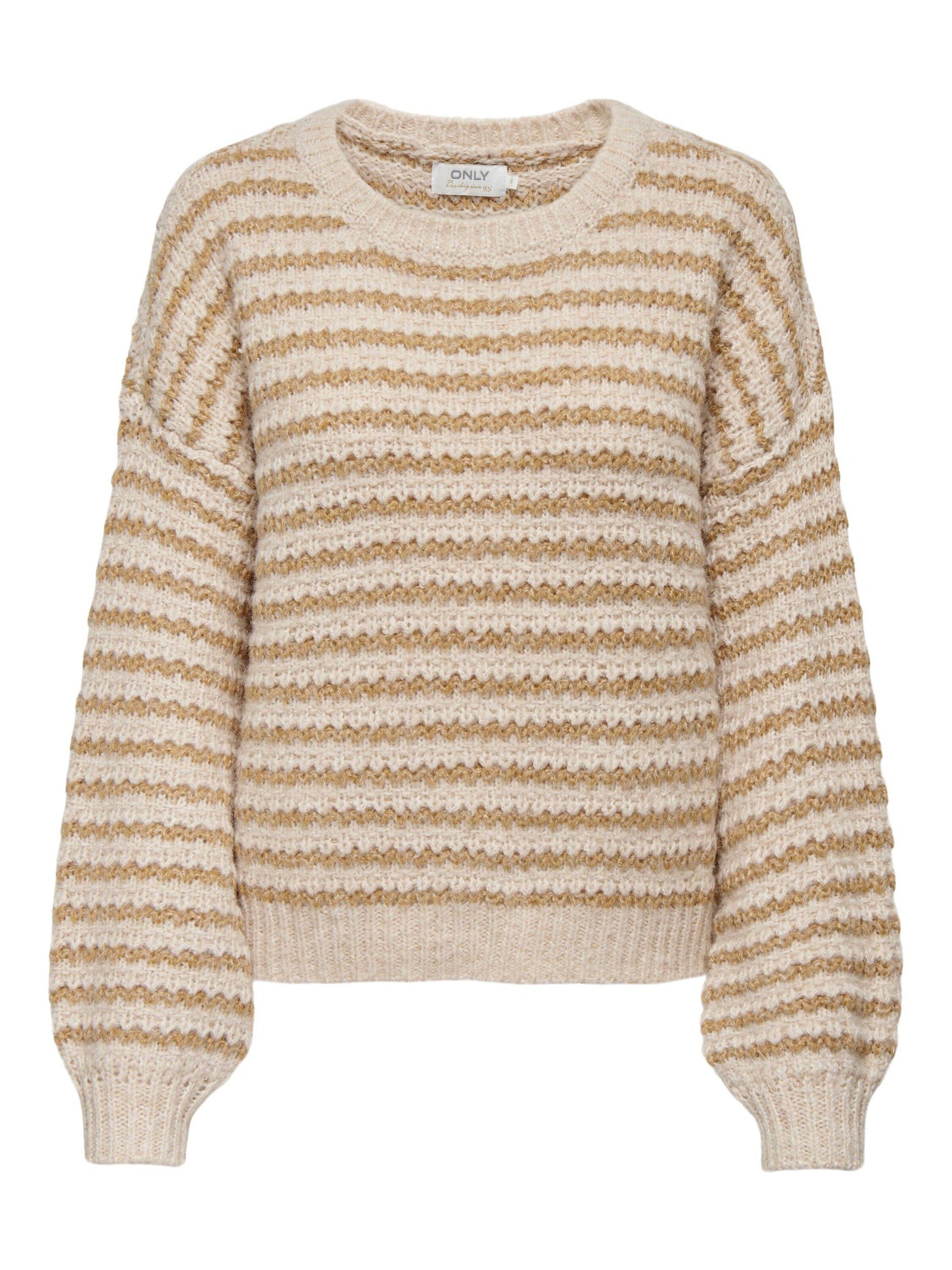 Strickpullover Pullover Curryfarben Damen Strickpullover Pullover