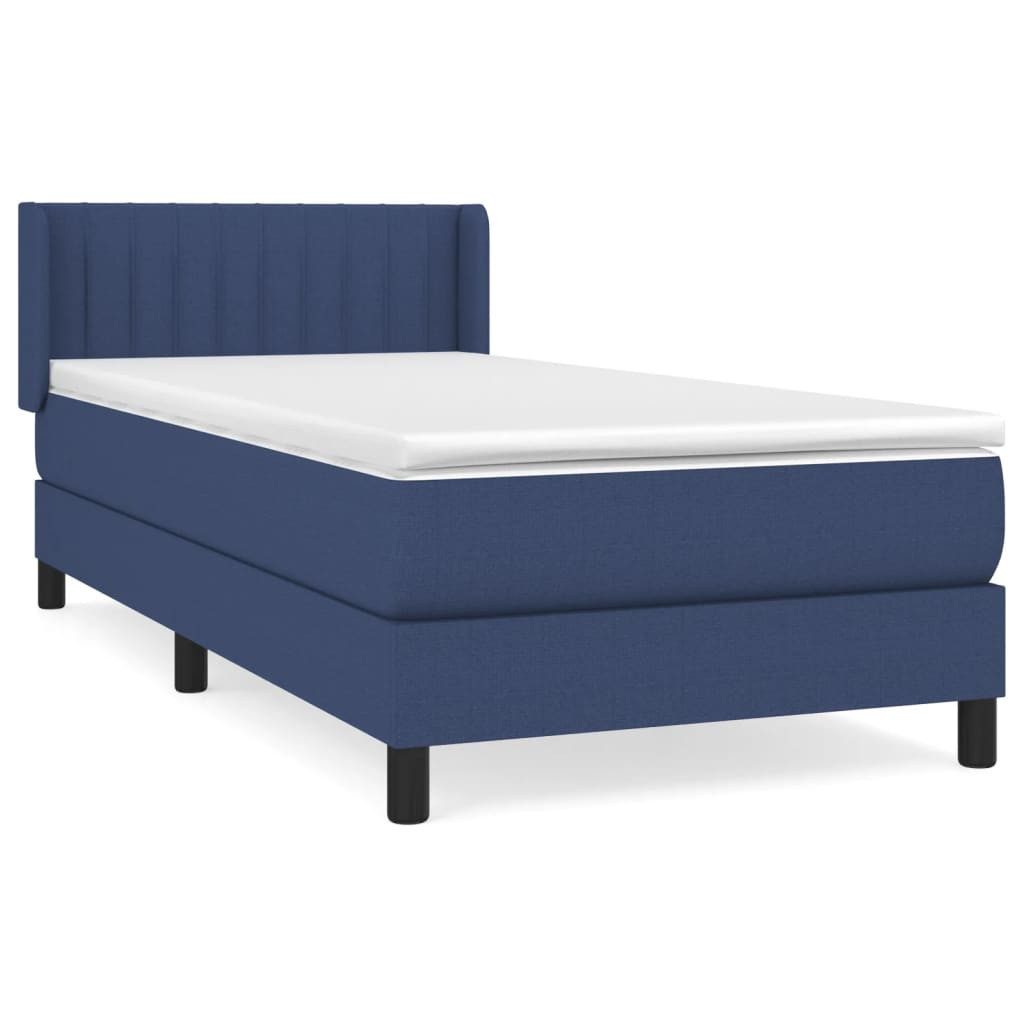 vidaXL Bett Boxspringbett mit Matratze Blau günstig online kaufen
