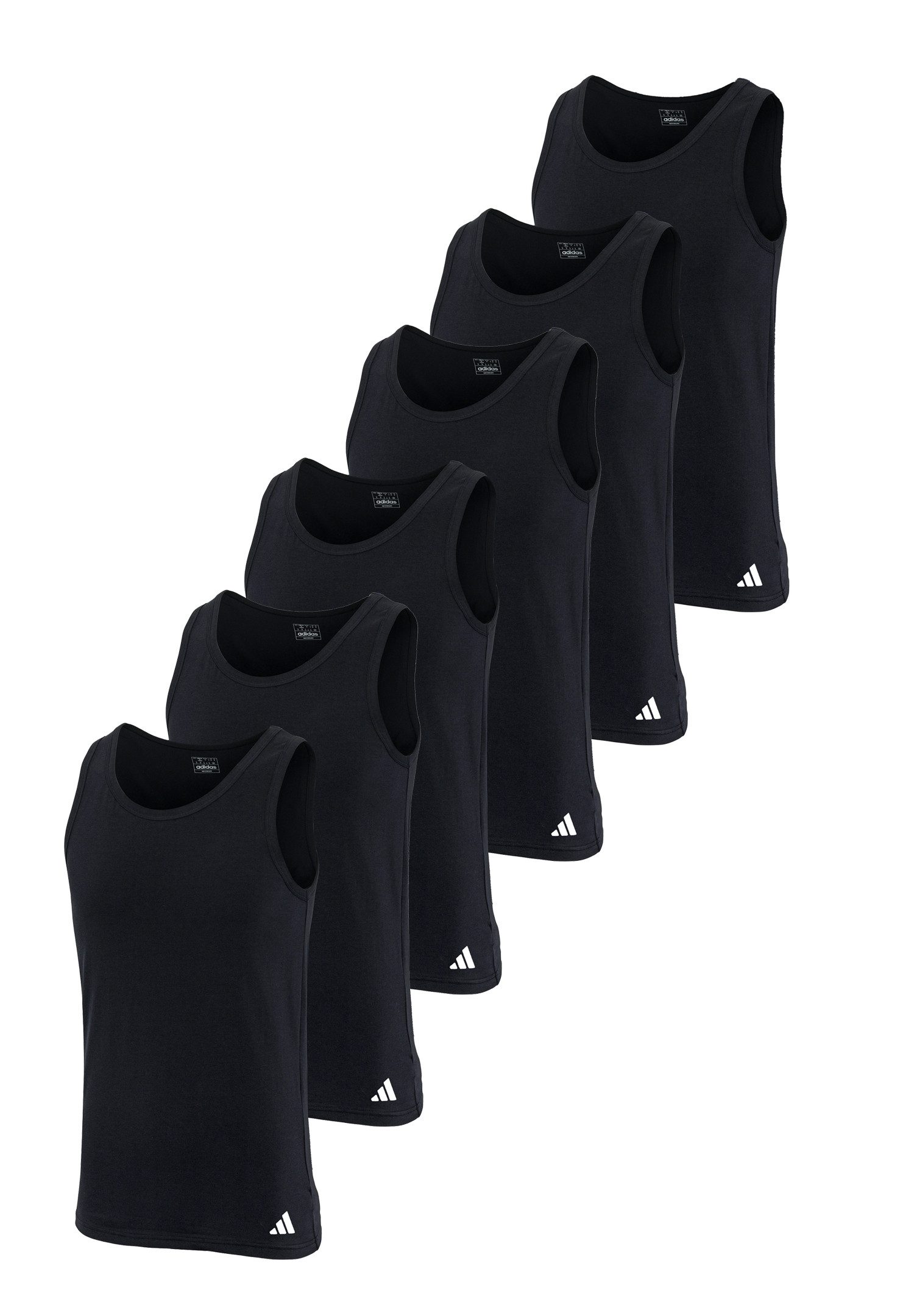 adidas Performance Poloshirt Tanktop Basic 6P (Packung, 6-tlg., 6er-Pack)