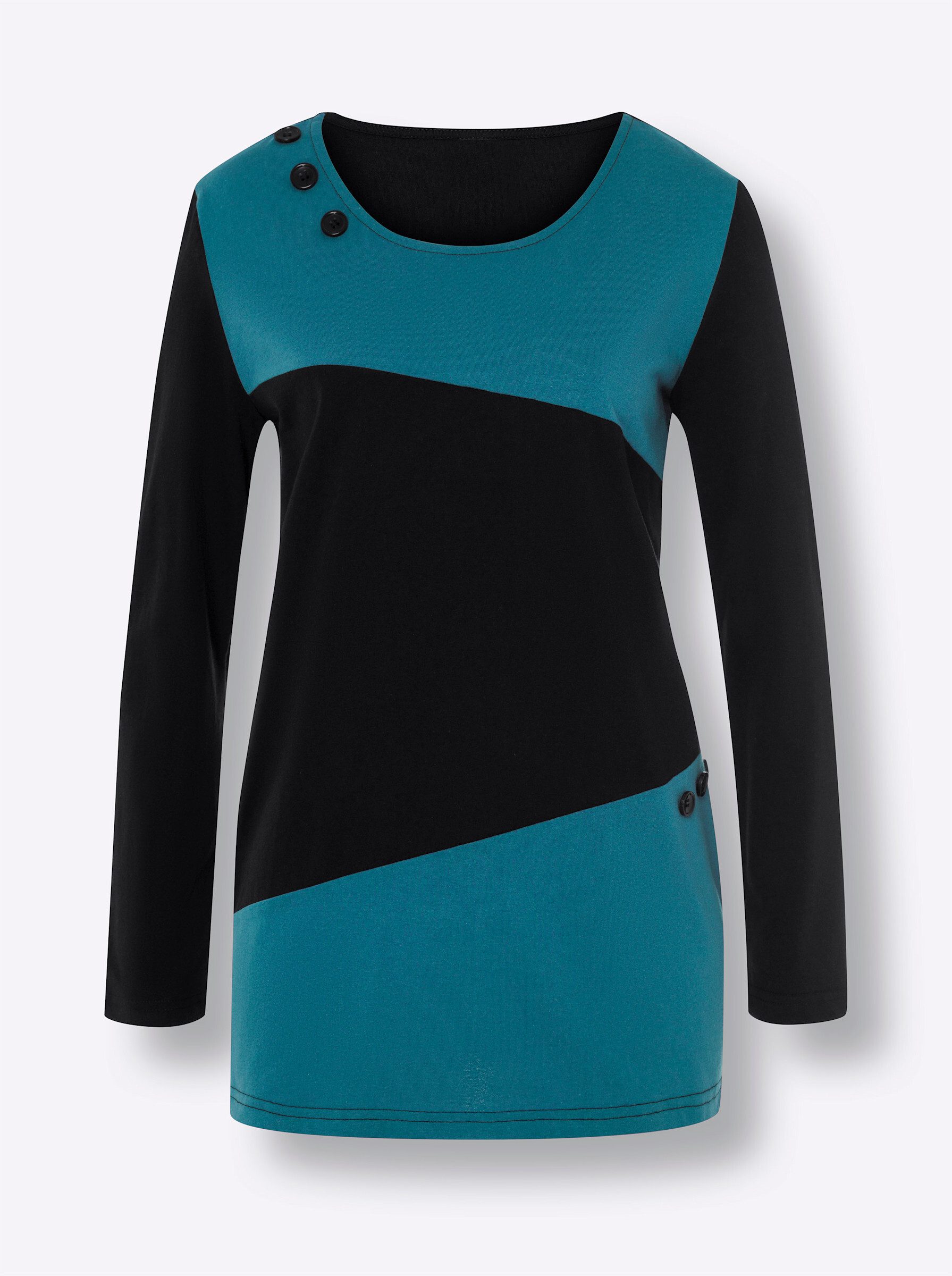 Sieh an! T-Shirt Longshirt Langarm – Bild 3 von 3