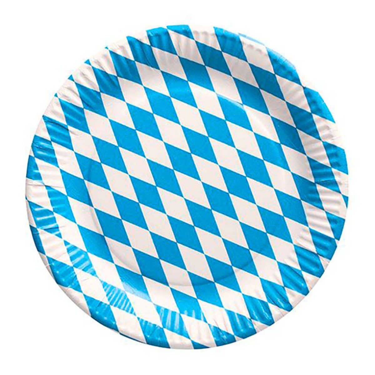 PAPSTAR GmbH Pappteller Pappteller Bayerisch Raute 23cmØ/50 St. FSC