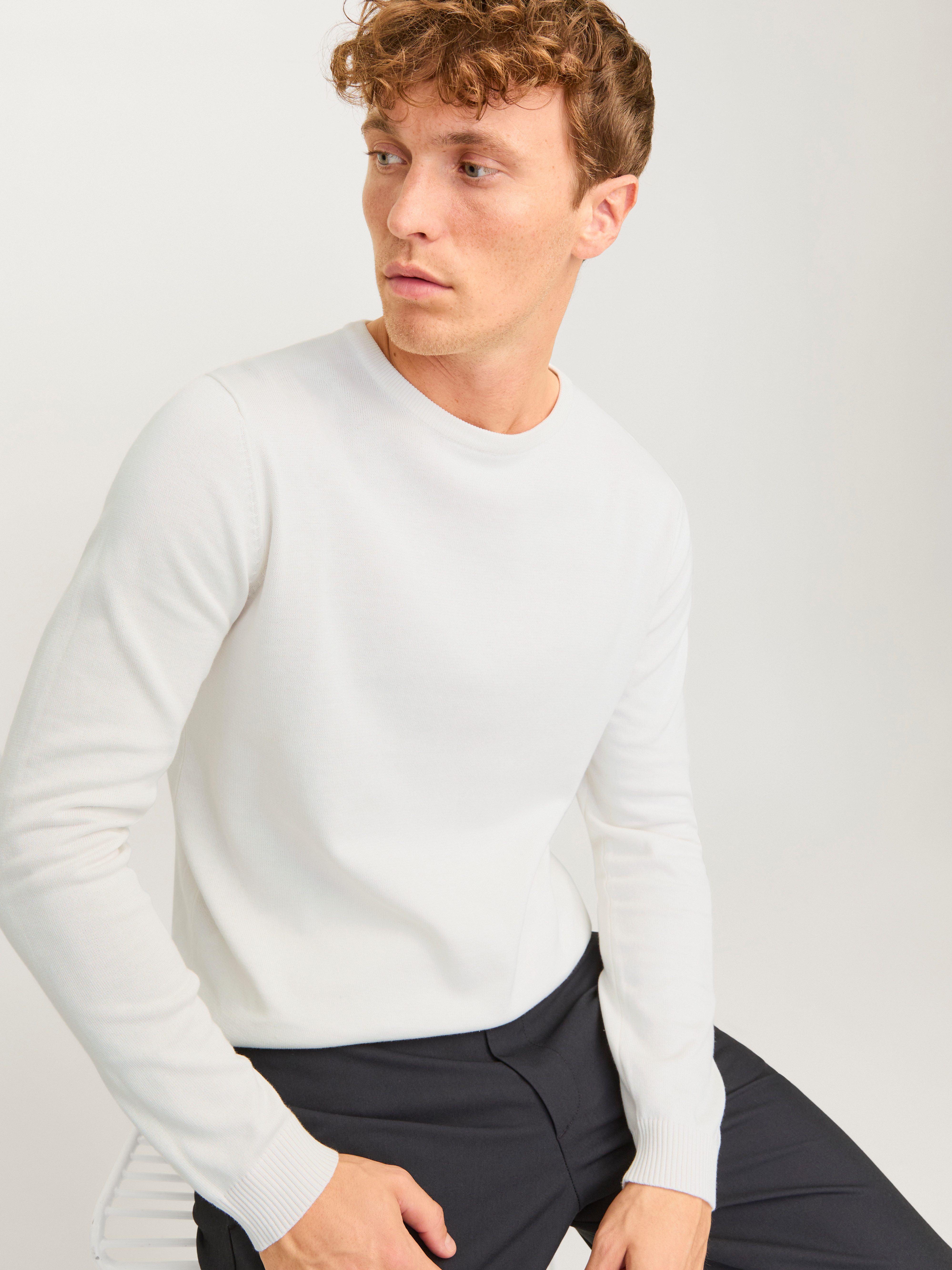 Jack & Jones Rundhalspullover JJEBASIC KNIT günstig online kaufen
