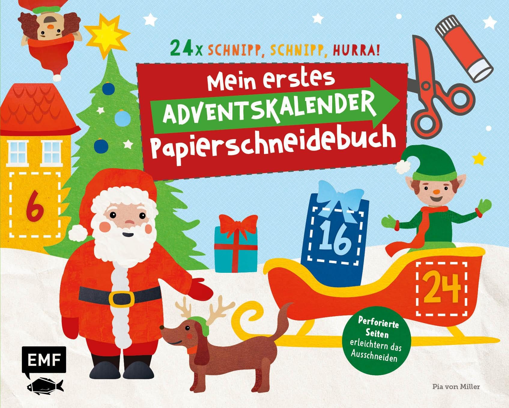 Adventskalender Mein erstes Adventskalender Papierschneidebuch