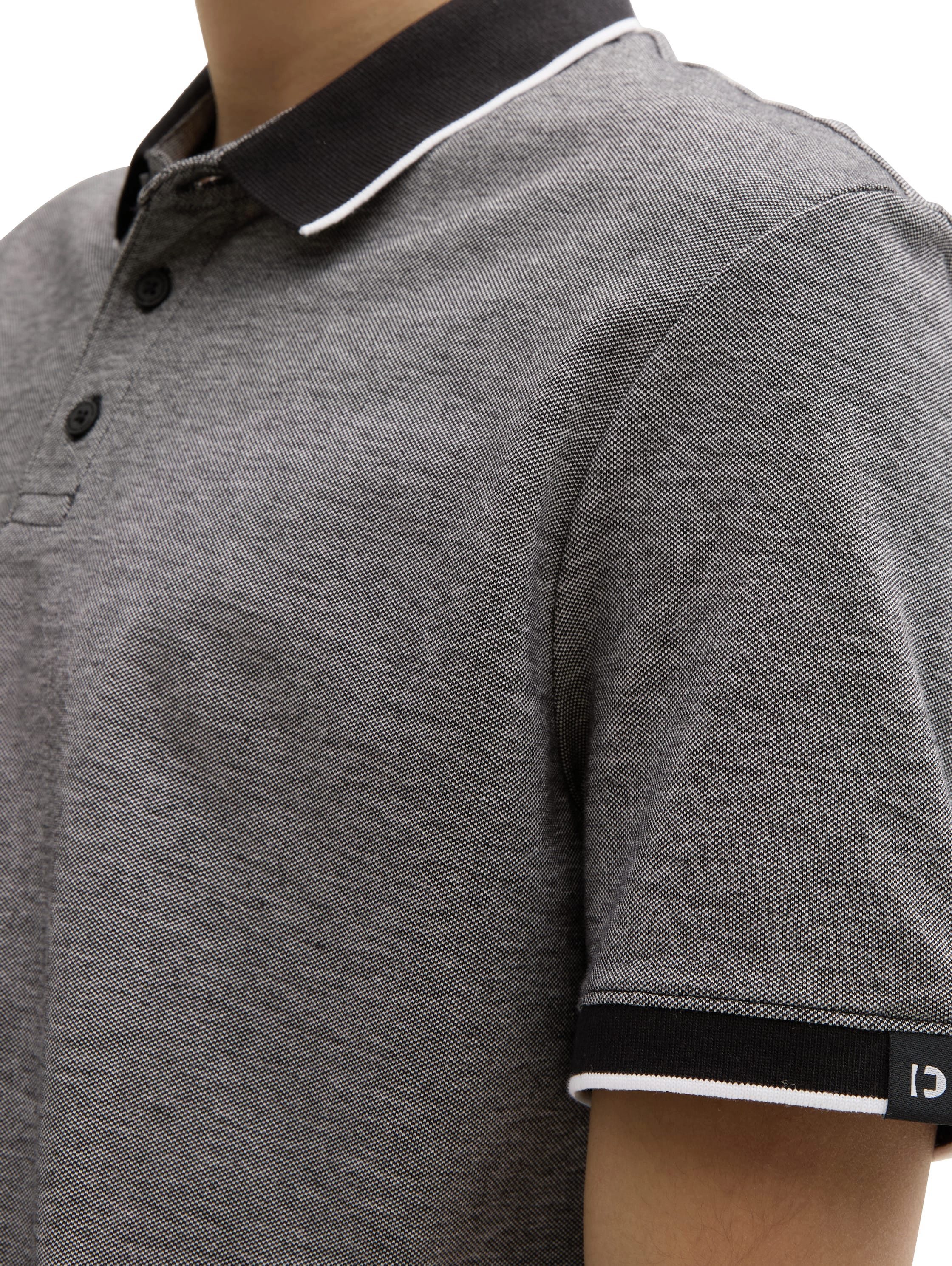 TOM TAILOR Denim Poloshirt mit Kontrastdetails