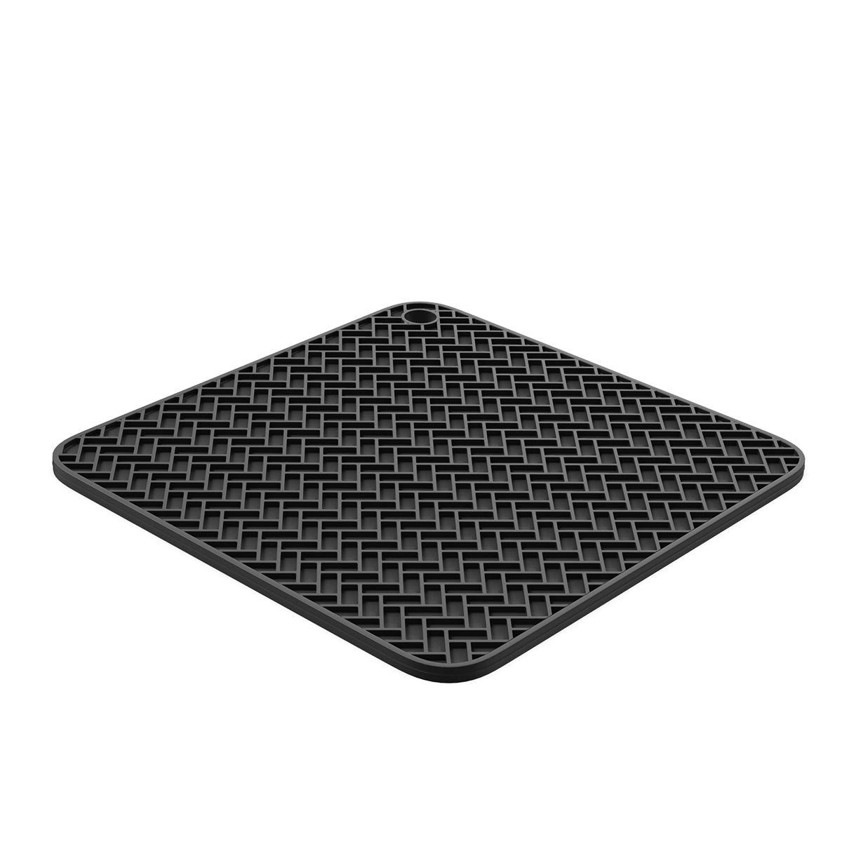 Hoffmann Germany Topfuntersetzer Silikon 2-in-1 Untersetzer & Topflappen 19×19 cm, anthrazit, Zubehör für alle Töpfe und Pfannen, 1-tlg., BPA-frei, 230°C, spülmaschinenfest, rutschfest, lebensmittelecht