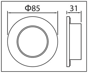 TRANGO LED Einbauleuchte 6729IP65-069GUSD, 6er Set IP65 LED Einbaustrahler 6729IP65-069GUSDAK ALU gebürstet inkl. 6x 5 Watt 3-Stufen dimmbar GU10 LED Leuchtmittel 3000K warmweiß Bad, Außen, Deckenleuchte, Deckenspots