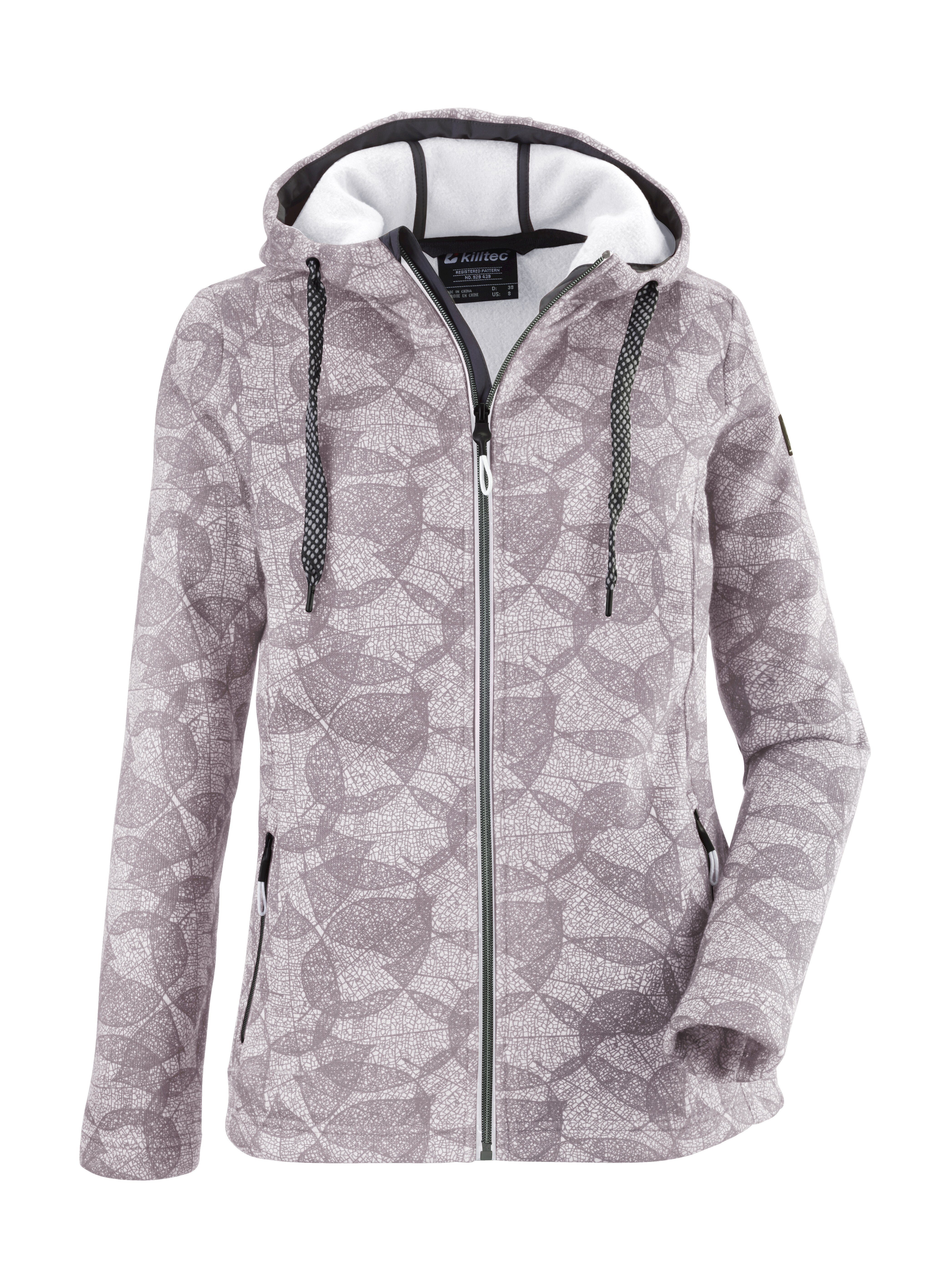 Killtec Kow 159 Wmn Jckt Giacca in Pile con Cappuccio, Oliva Scuro, 38 Donna