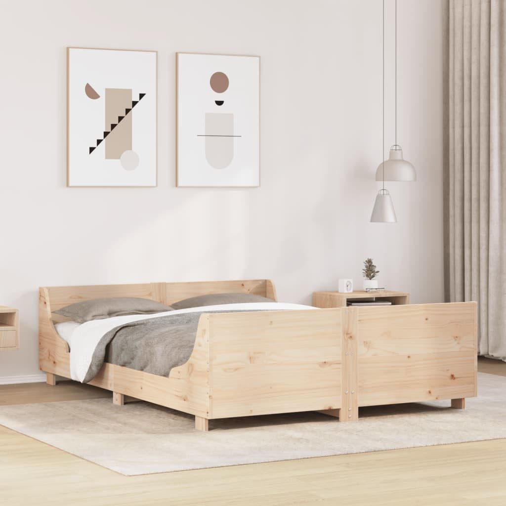 vidaXL Bett, Massivholzbett ohne Matratze 120x200 cm Kiefernholz günstig online kaufen